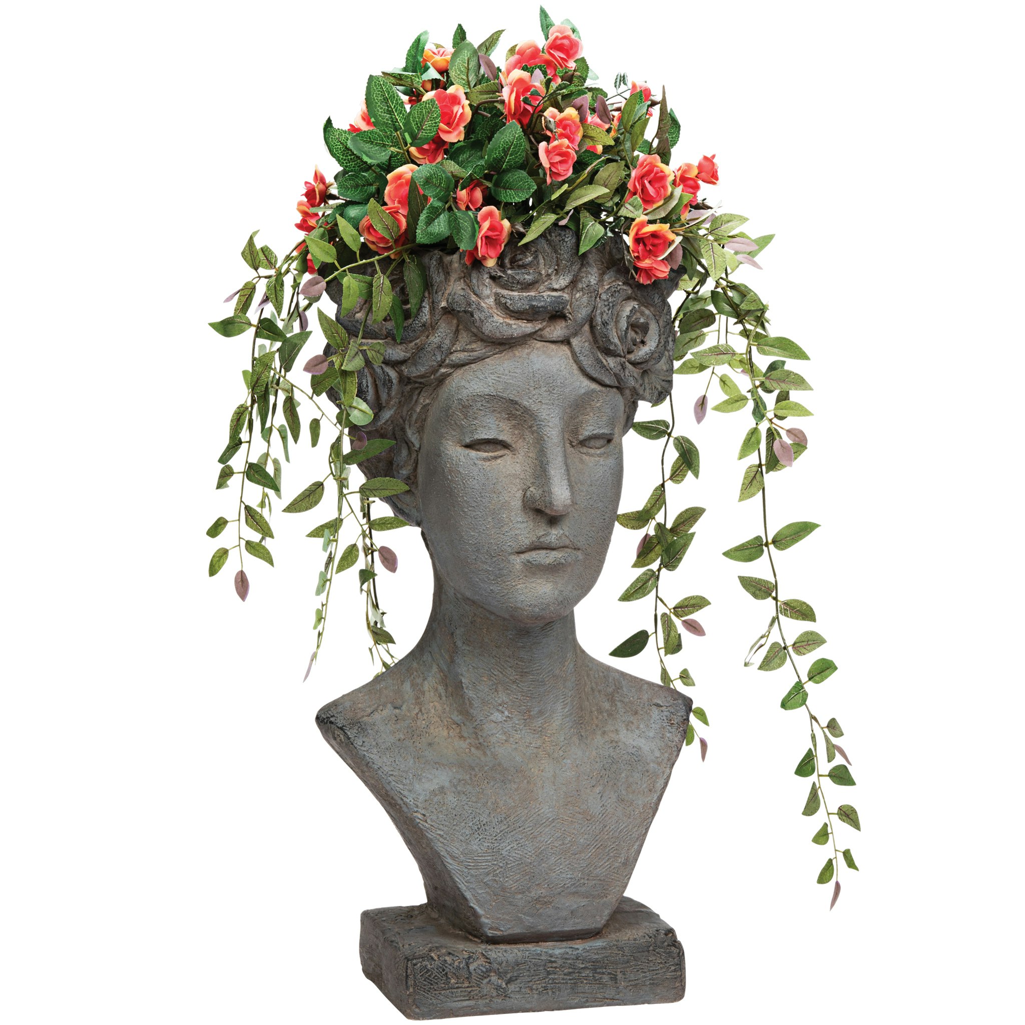 Toscano - Flora Roman Nymph of Flowers Sculptural Head Planter