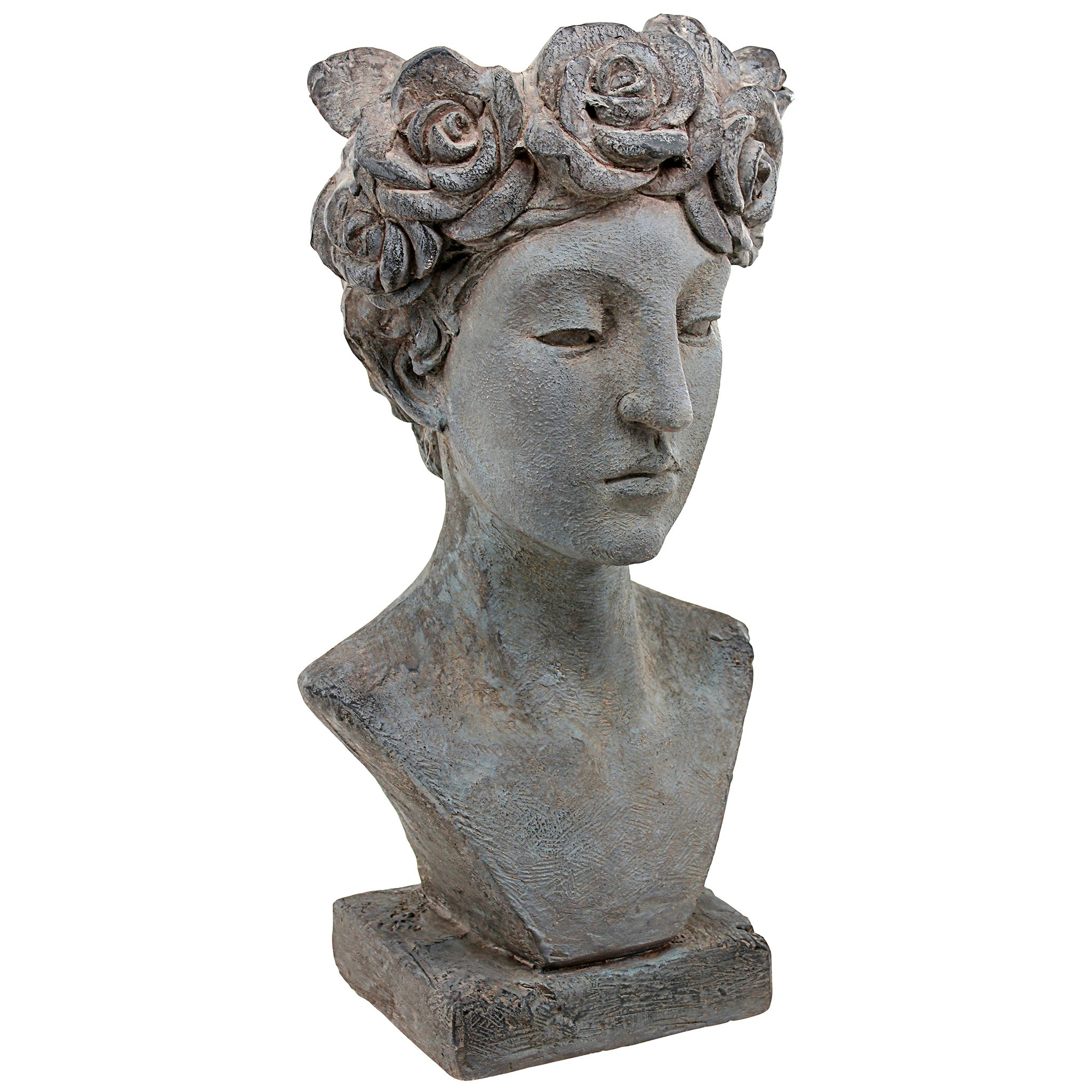 Toscano - Flora Roman Nymph of Flowers Sculptural Head Planter