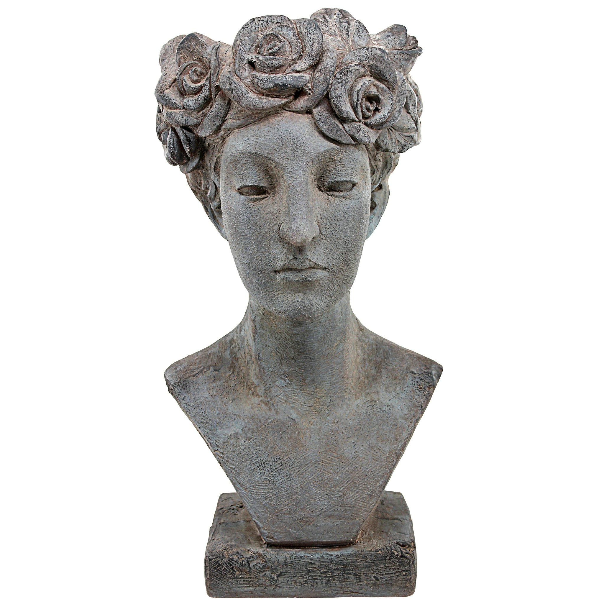 Toscano - Flora Roman Nymph of Flowers Sculptural Head Planter