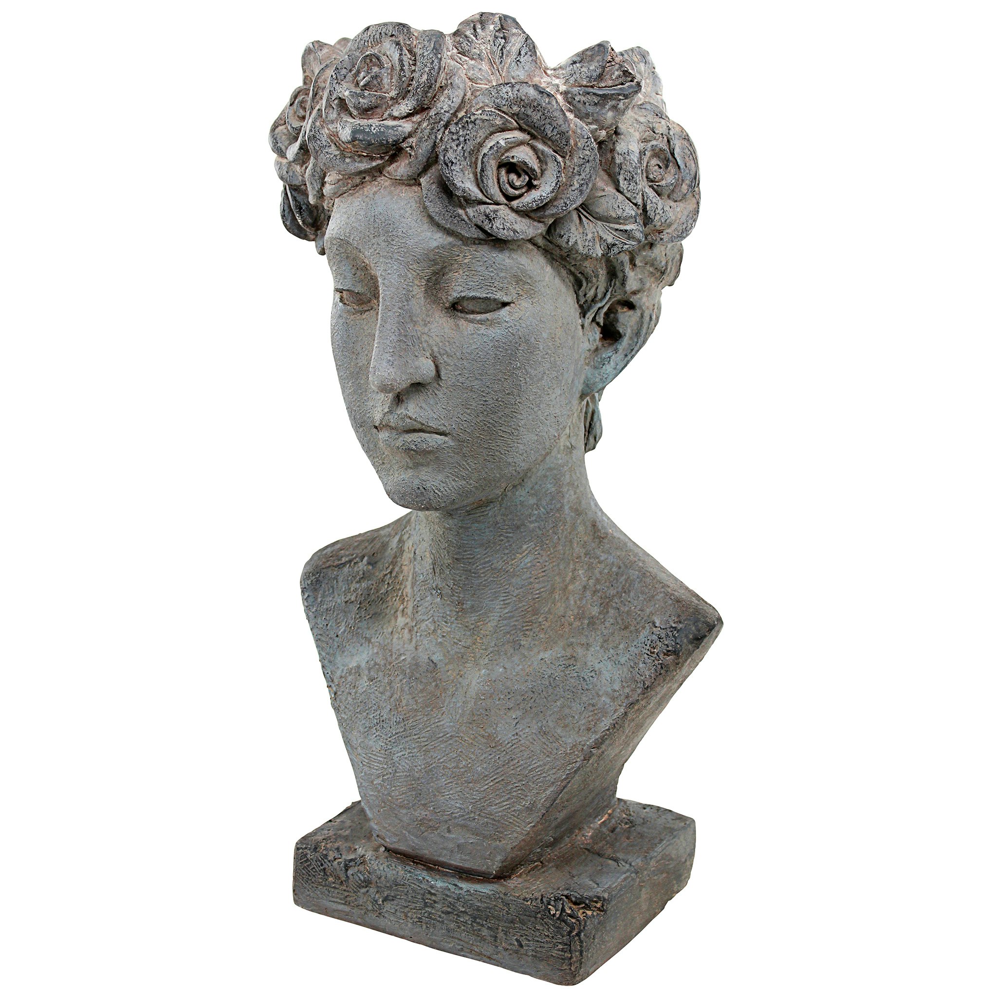 Toscano - Flora Roman Nymph of Flowers Sculptural Head Planter