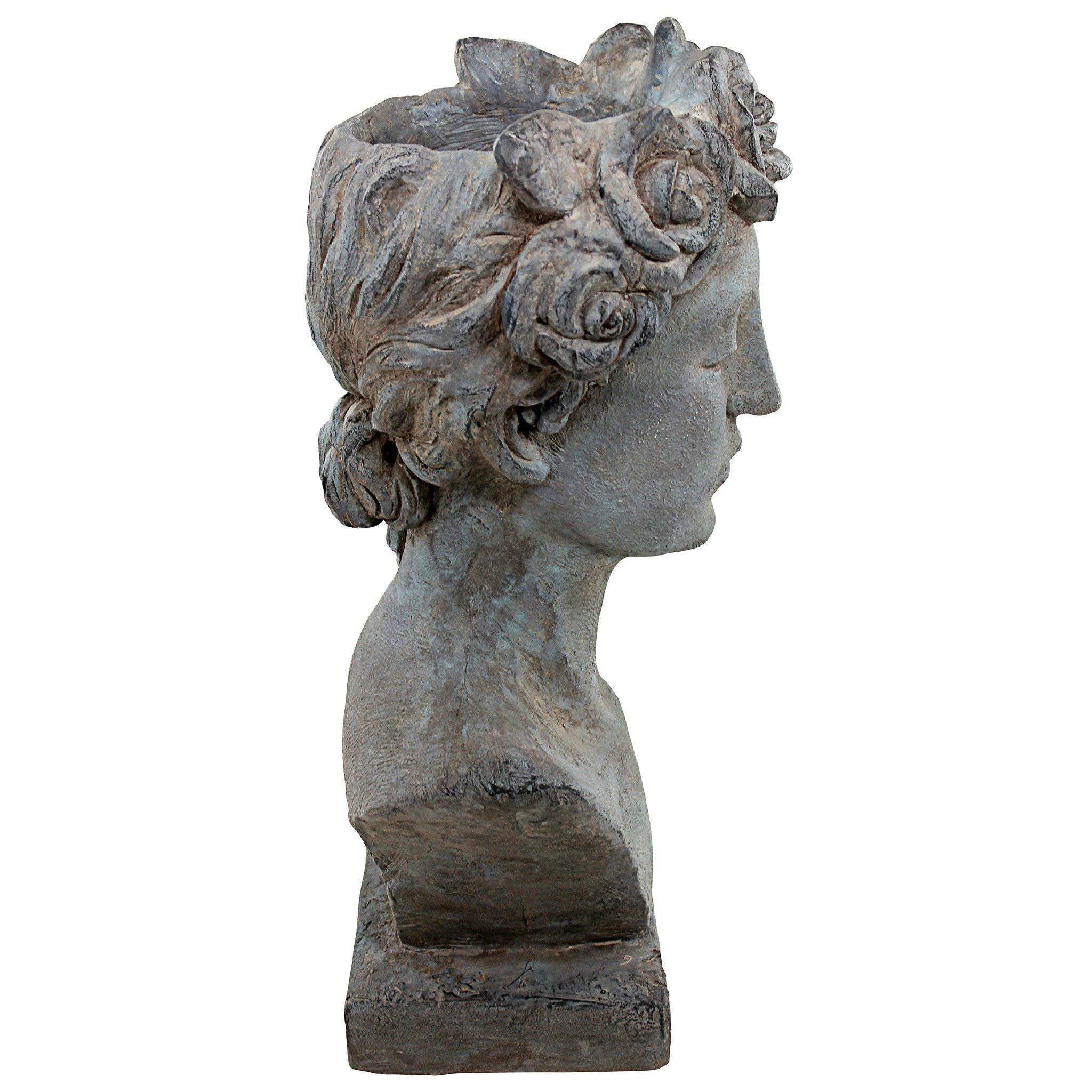 Toscano - Flora Roman Nymph of Flowers Sculptural Head Planter