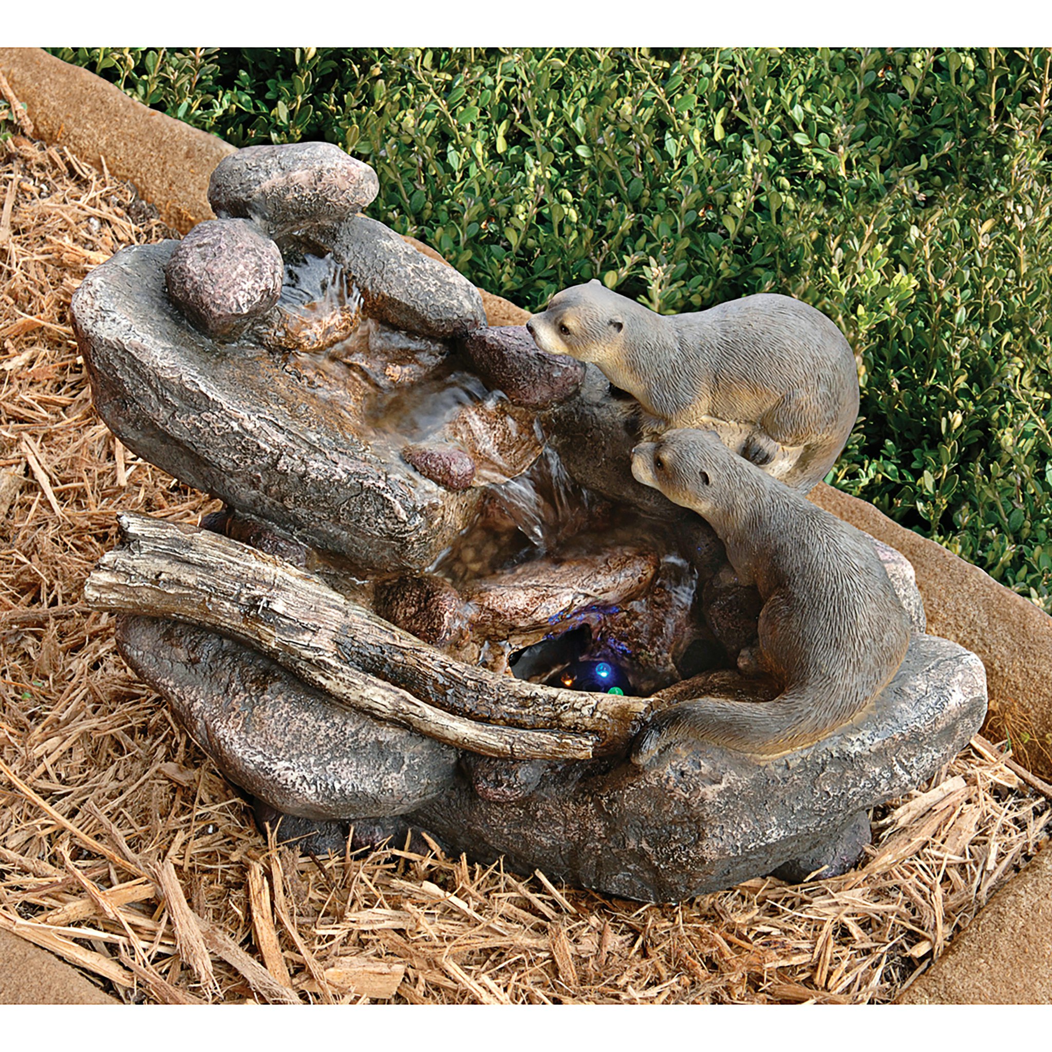 Toscano - Curious Sea Otters Garden Fountain