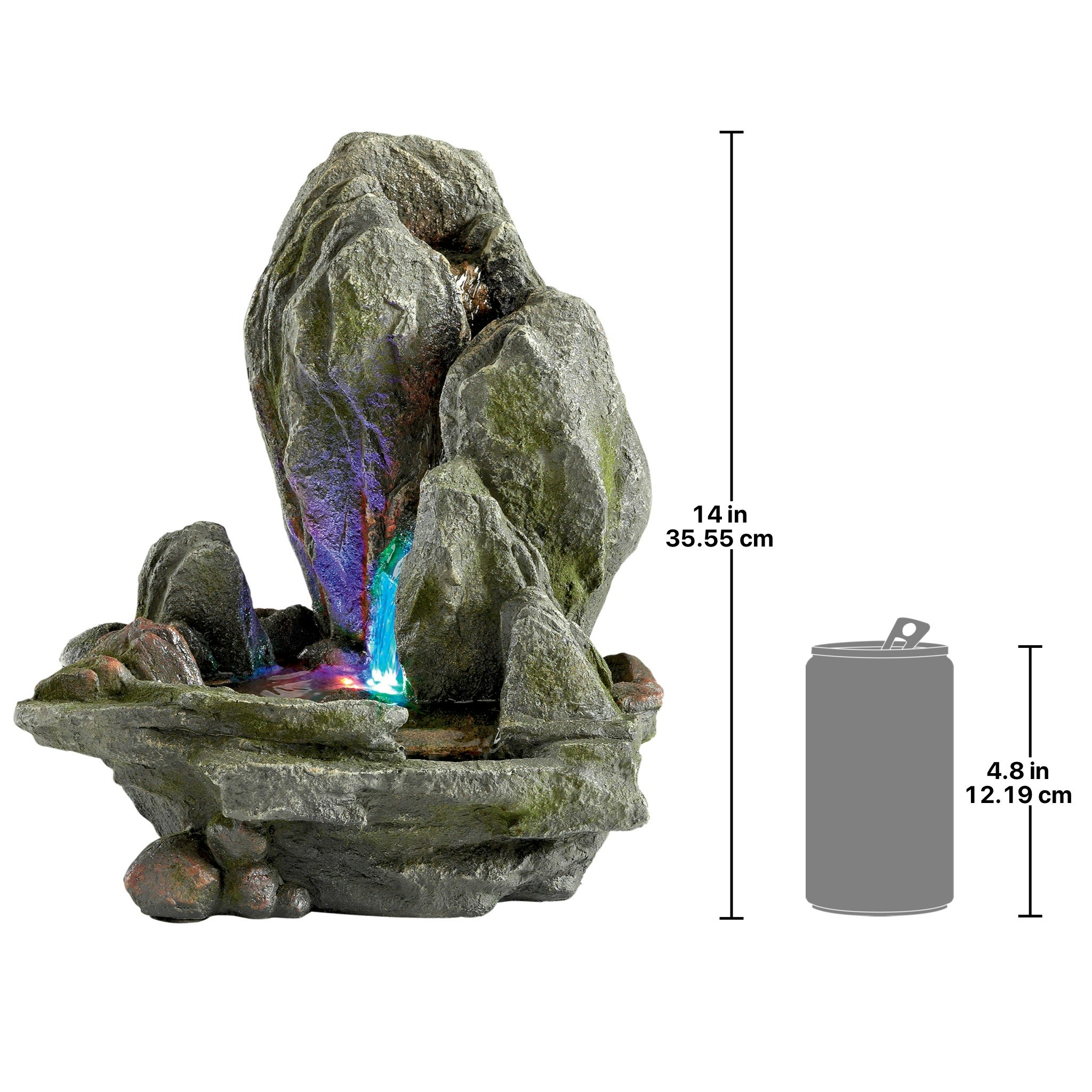 Toscano - Boulder Falls Cascading Tabletop Fountain