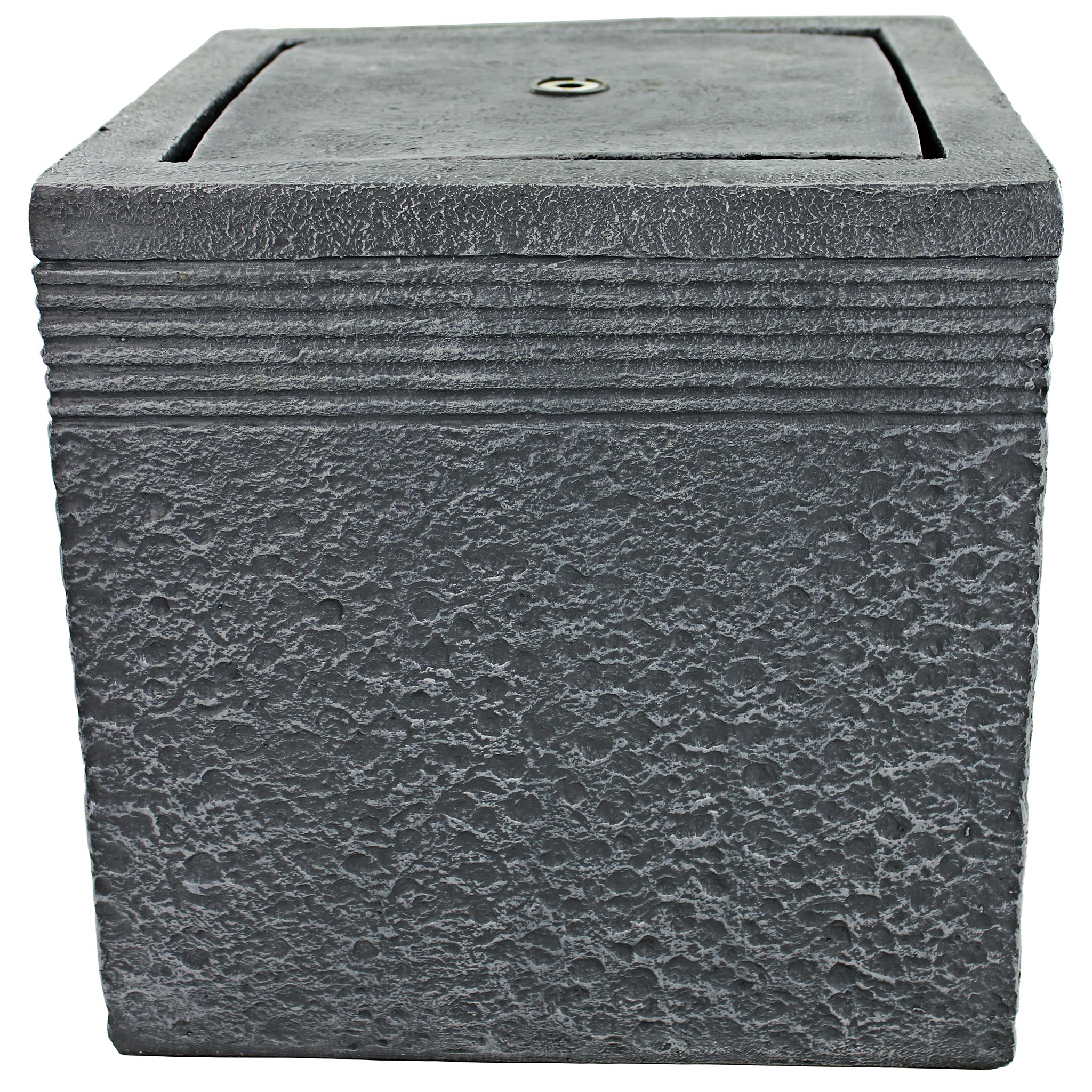 Toscano - Modern Cube Bubbling Garden Fountain