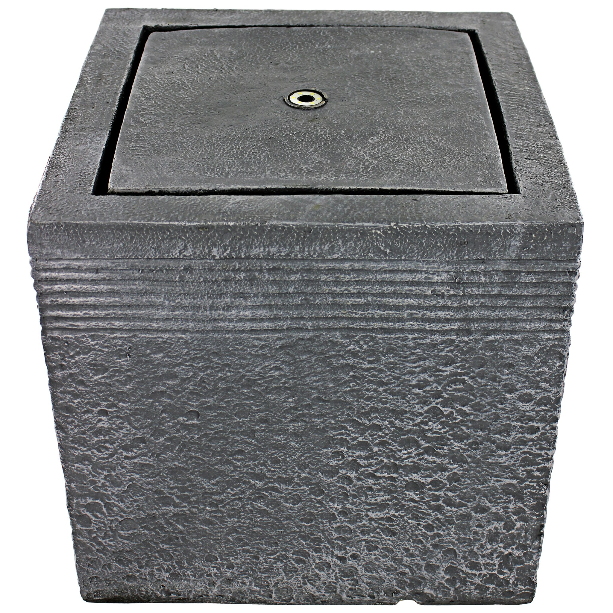 Toscano - Modern Cube Bubbling Garden Fountain