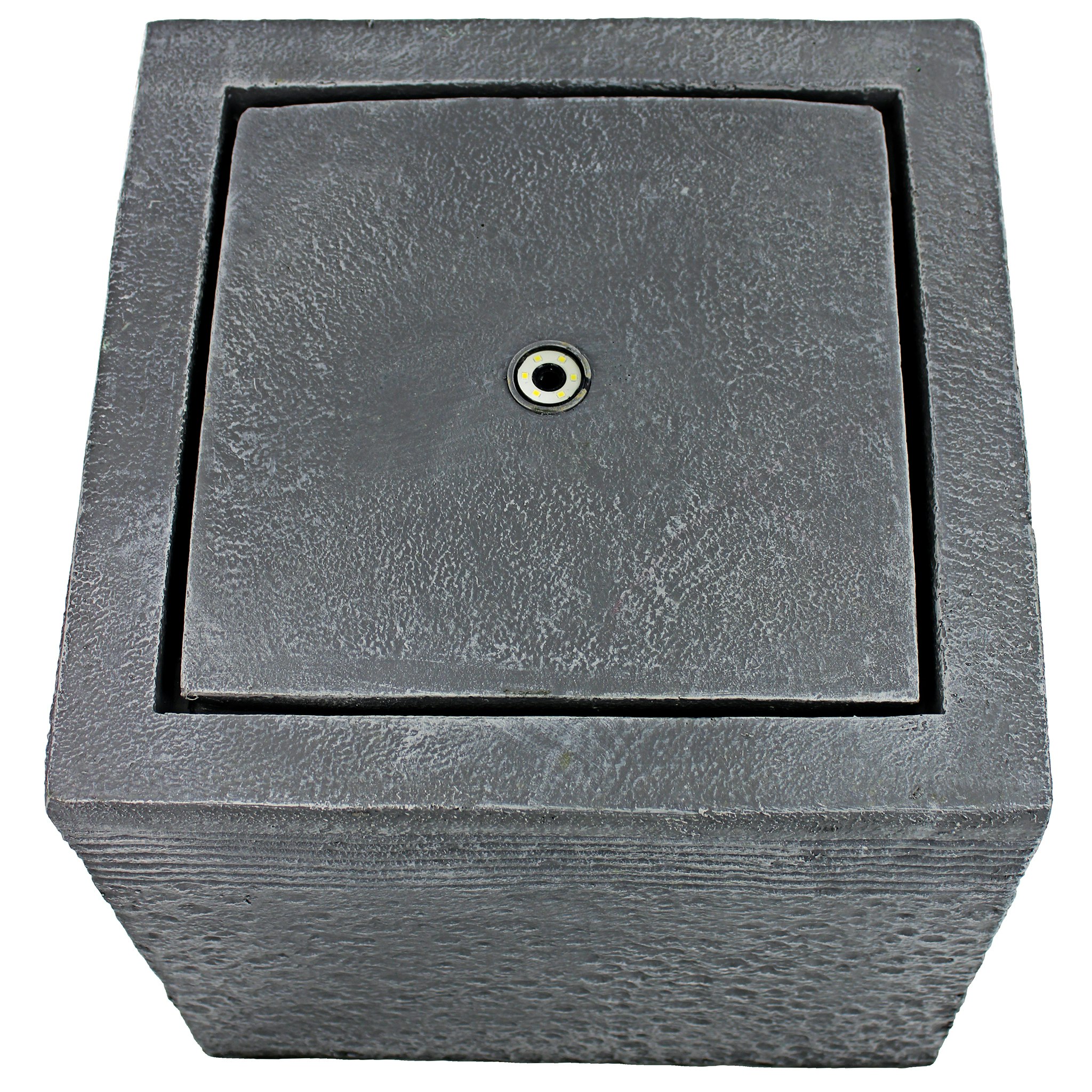 Toscano - Modern Cube Bubbling Garden Fountain