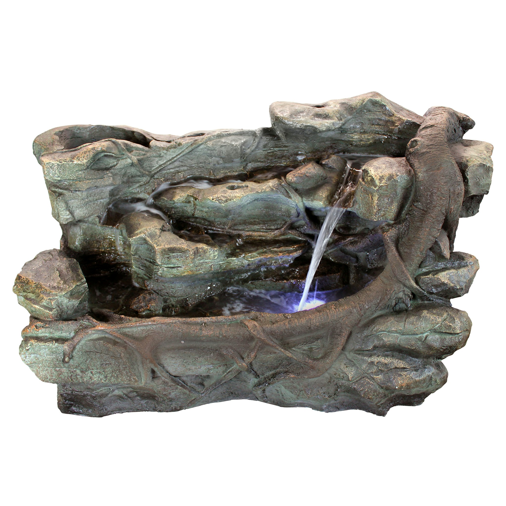 Toscano - Staggered Rock Canyon Cascading Garden Fountain