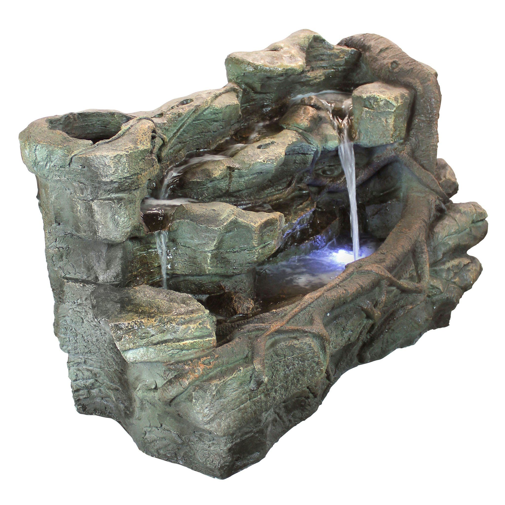 Toscano - Staggered Rock Canyon Cascading Garden Fountain