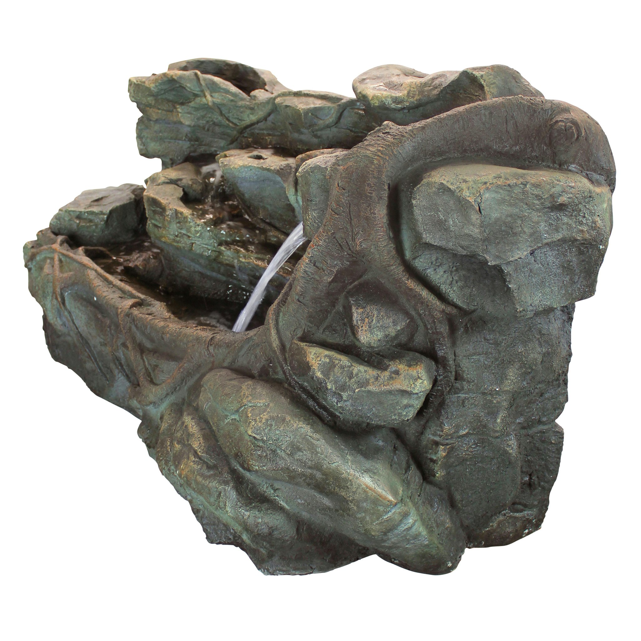 Toscano - Staggered Rock Canyon Cascading Garden Fountain