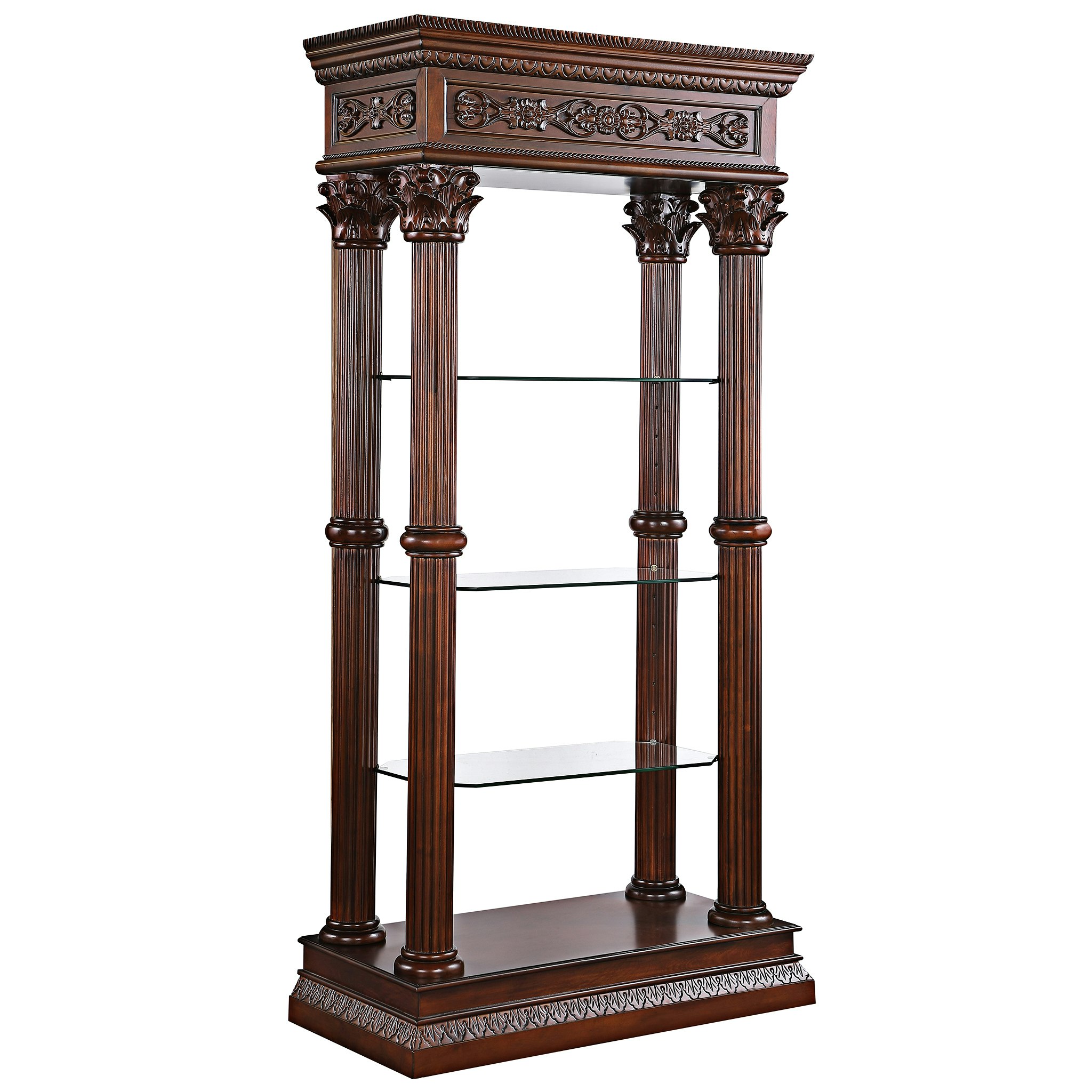 Toscano - Broadgate Grand Curio Presentation Case in Cherry, Hardwood