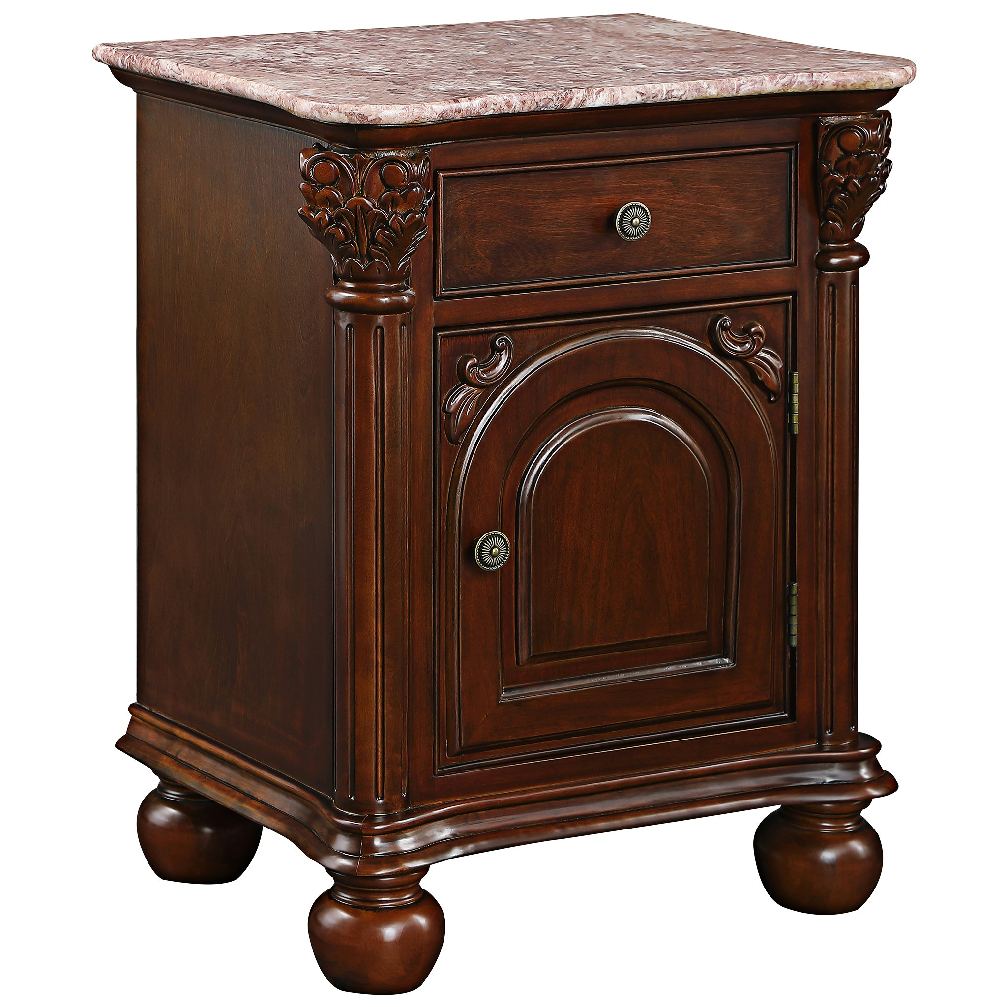 Toscano - The Cremona Accent Table in Cherry, Hardwood