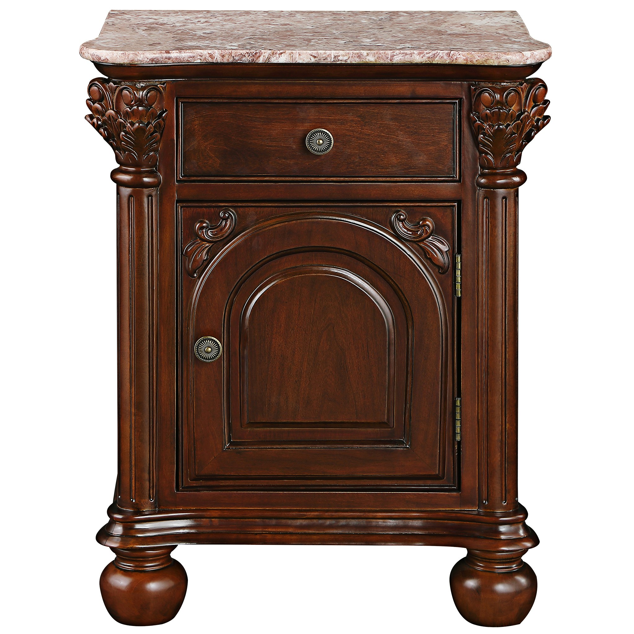 Toscano - The Cremona Accent Table in Cherry, Hardwood