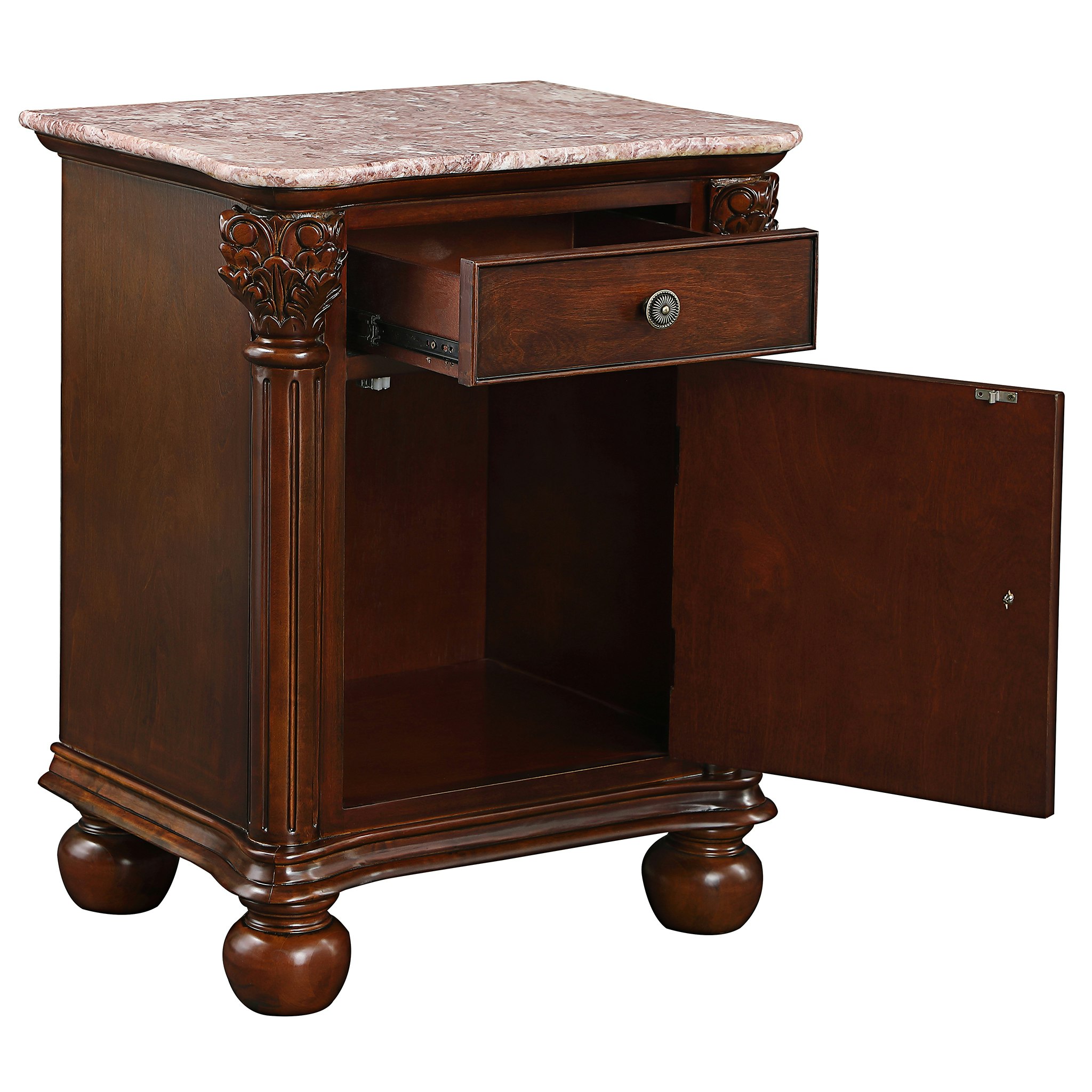 Toscano - The Cremona Accent Table in Cherry, Hardwood