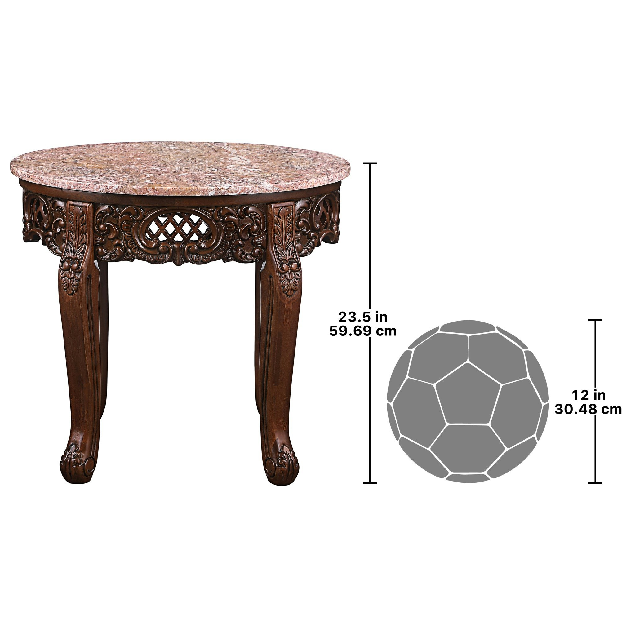 Toscano - Chantret Side Table in Hardwood