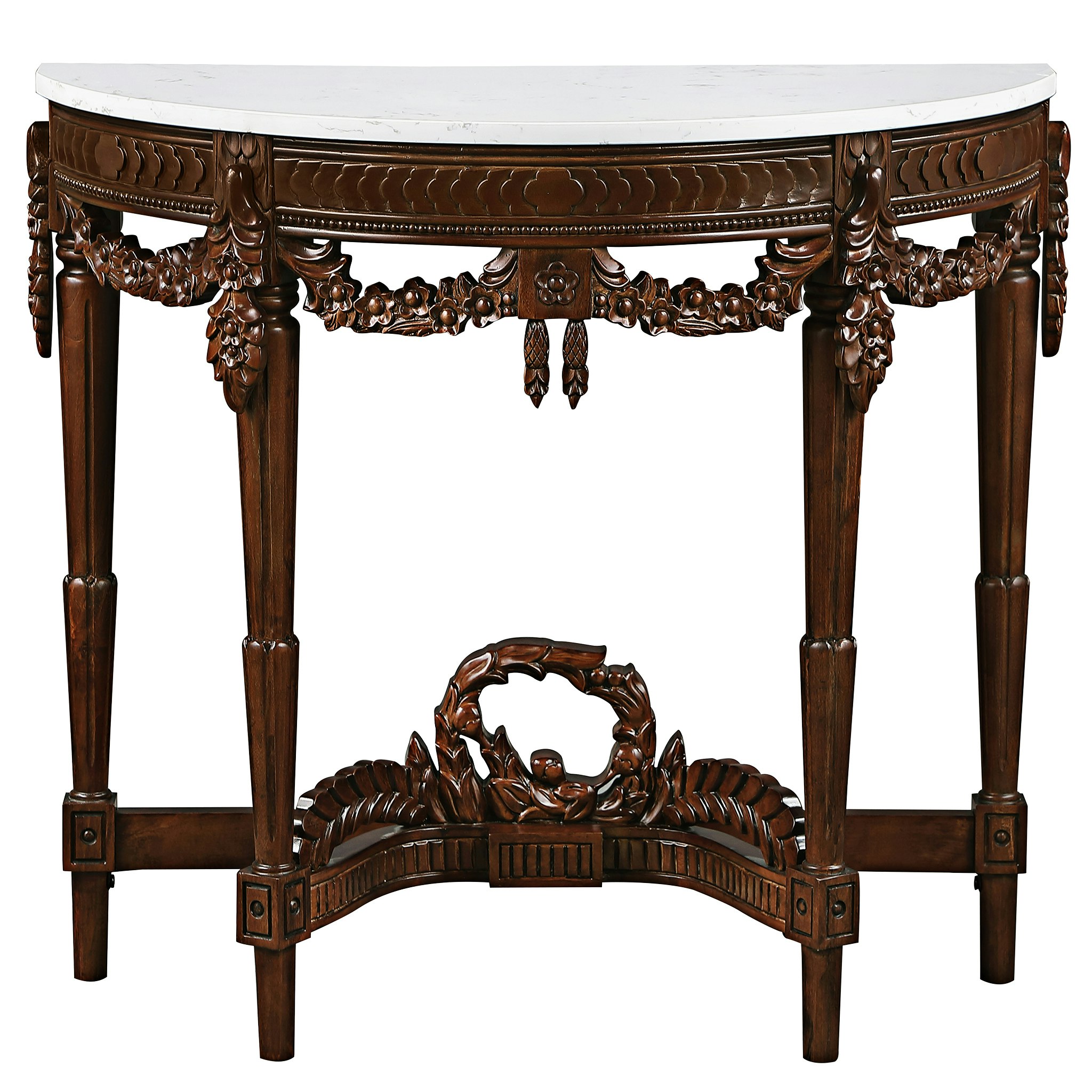 Toscano - Chateau Gallet Console Table in Cherry, Hardwood