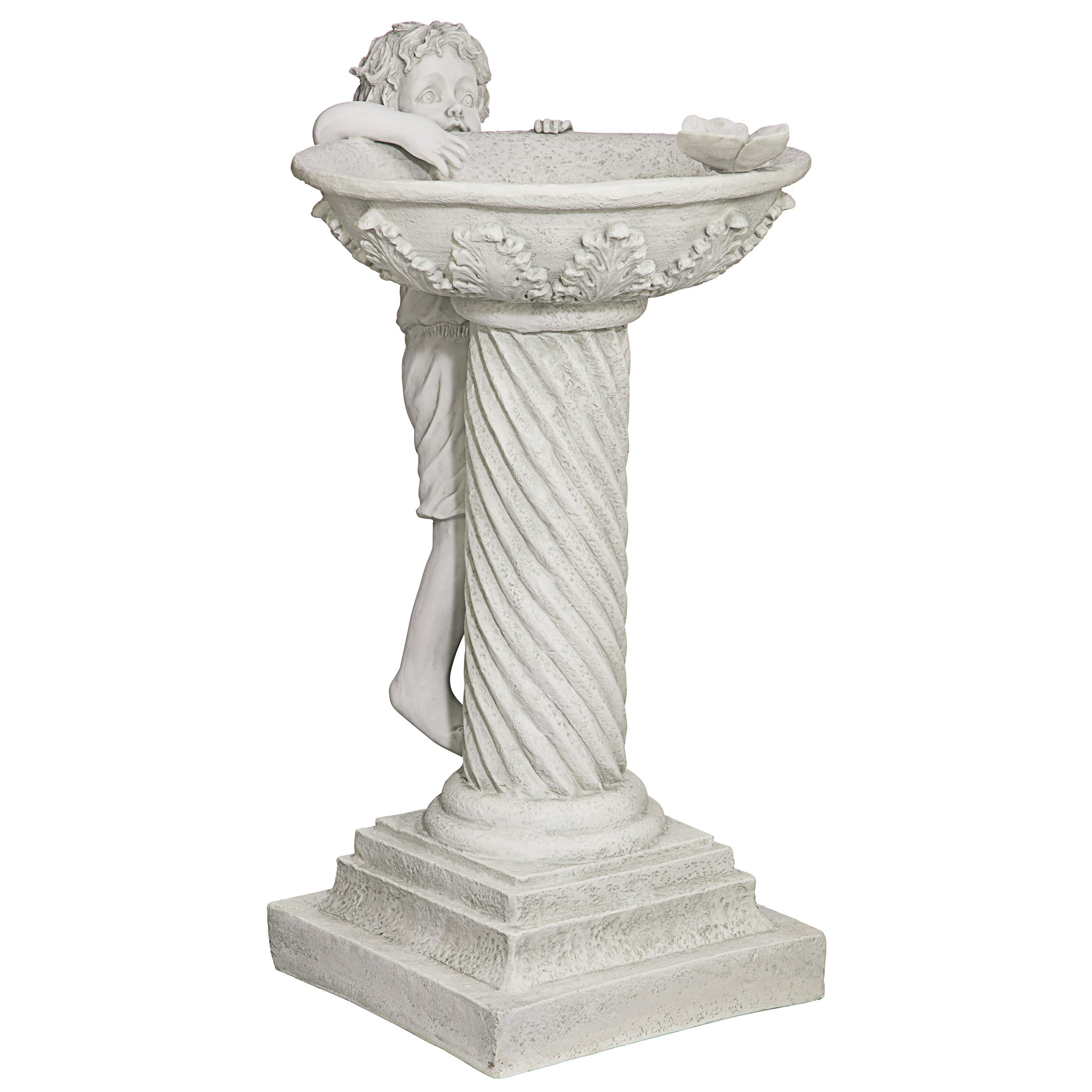 Toscano - Summer Splash Sculptural Bird Bath