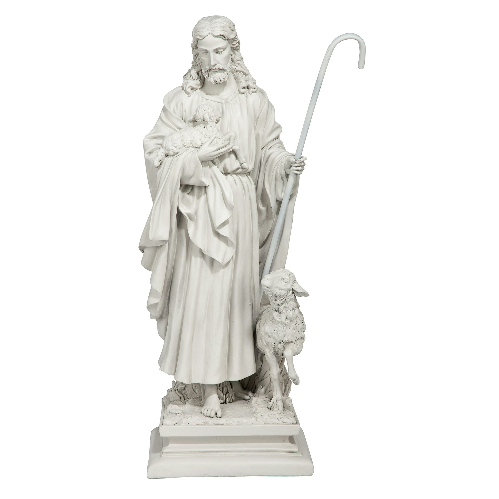 Toscano Jesus the Good Shepherd Garden Statue - Large