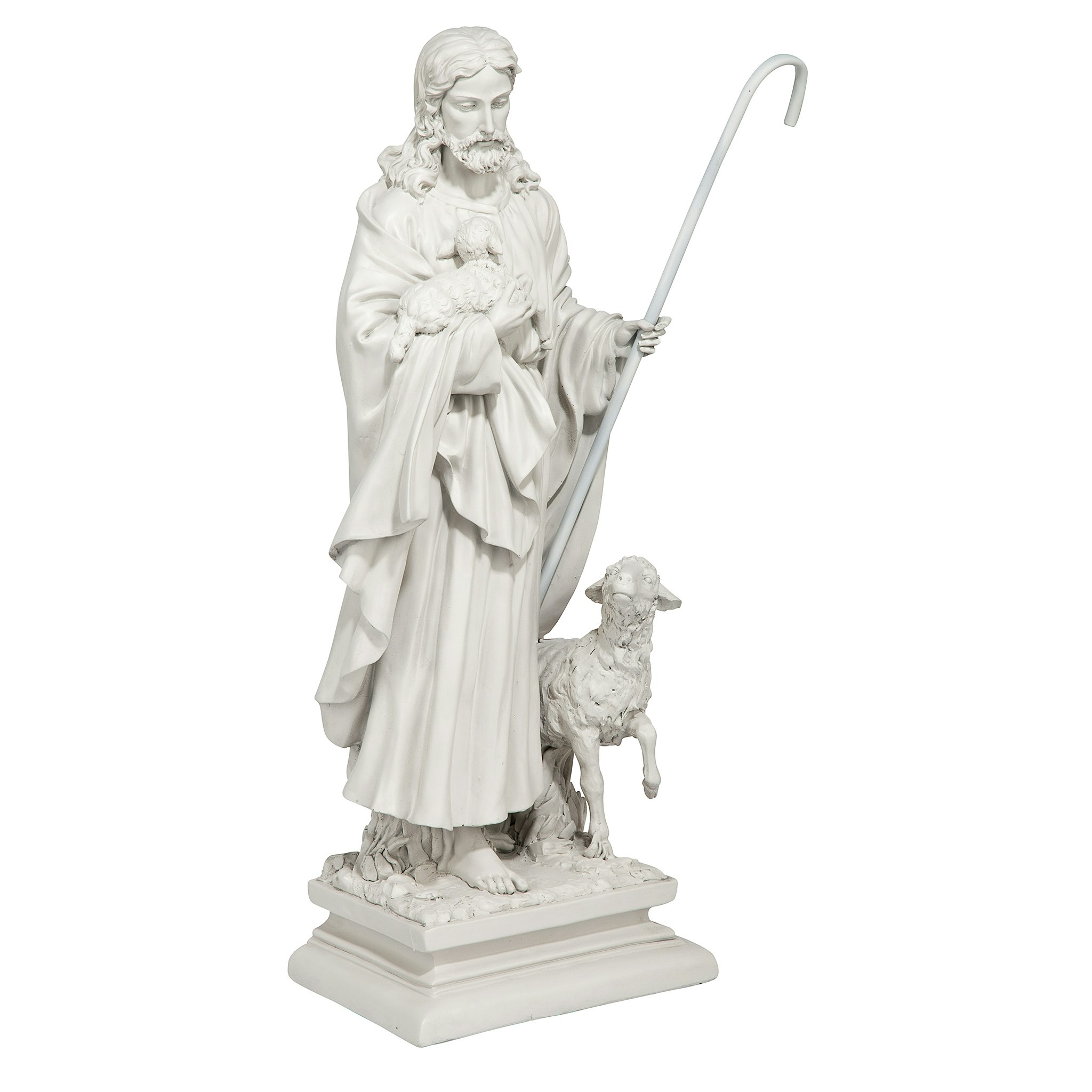 Toscano Jesus the Good Shepherd Garden Statue - Large