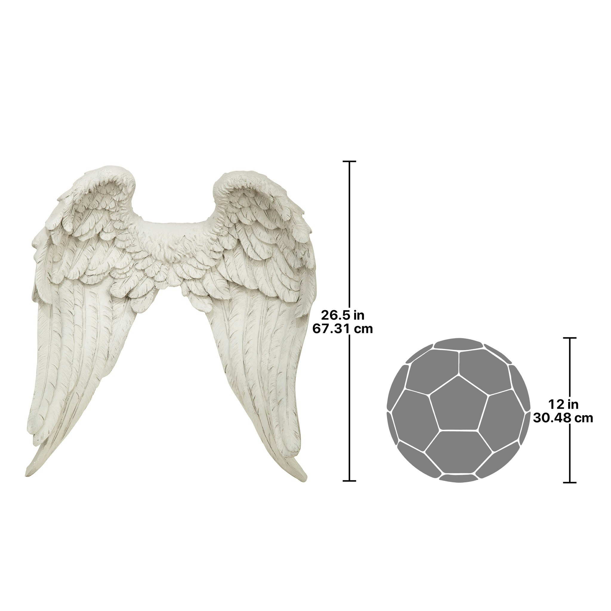 Toscano - Heavenly Guardian Angel Wings Wall Sculpture