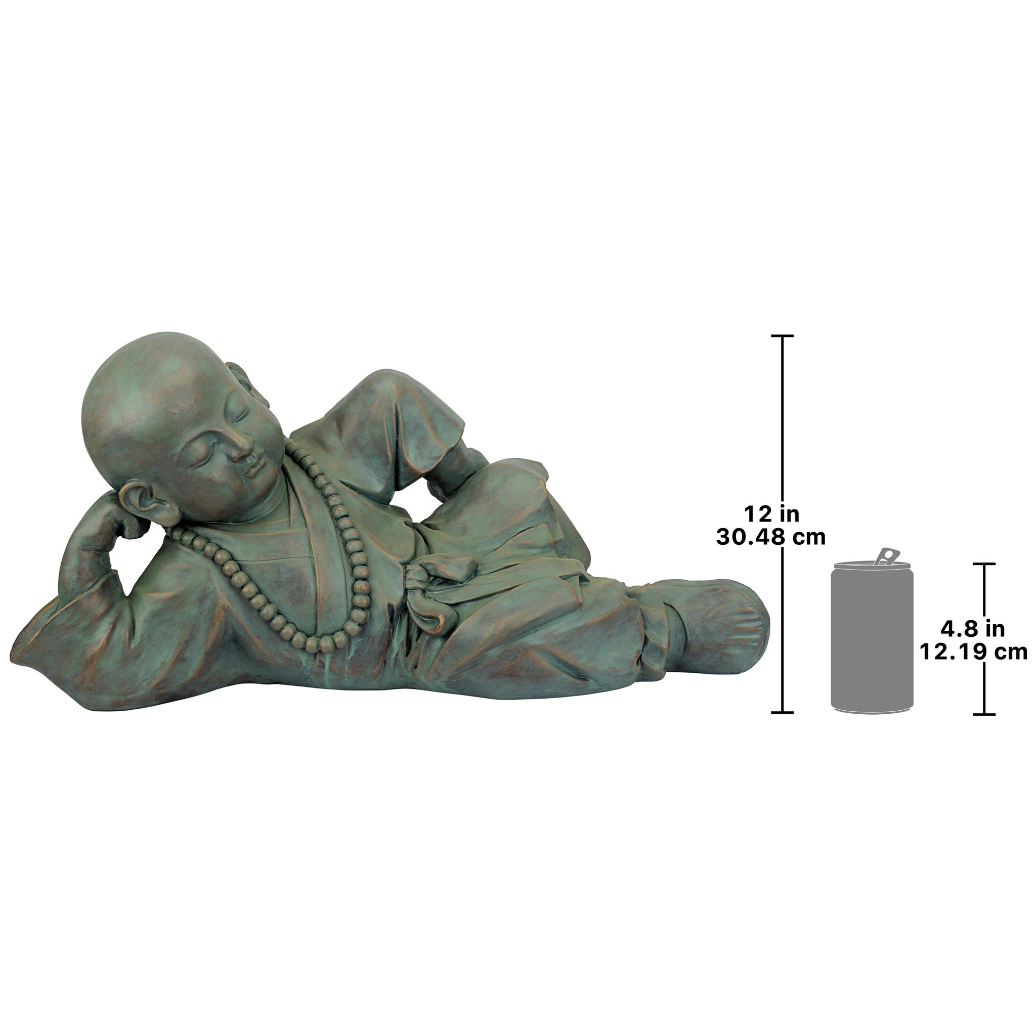 Toscano - Resting Serene Baby Buddha Garden Statue