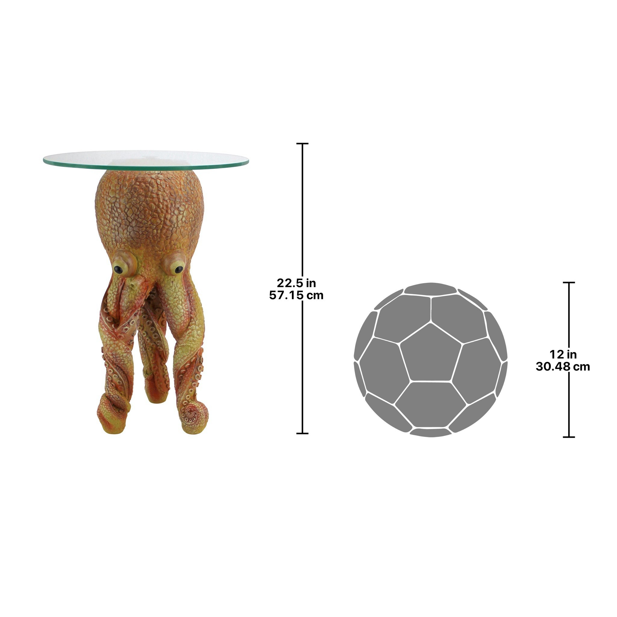 Toscano - Ollie the Octopus Sculptural Table in Designer Resin