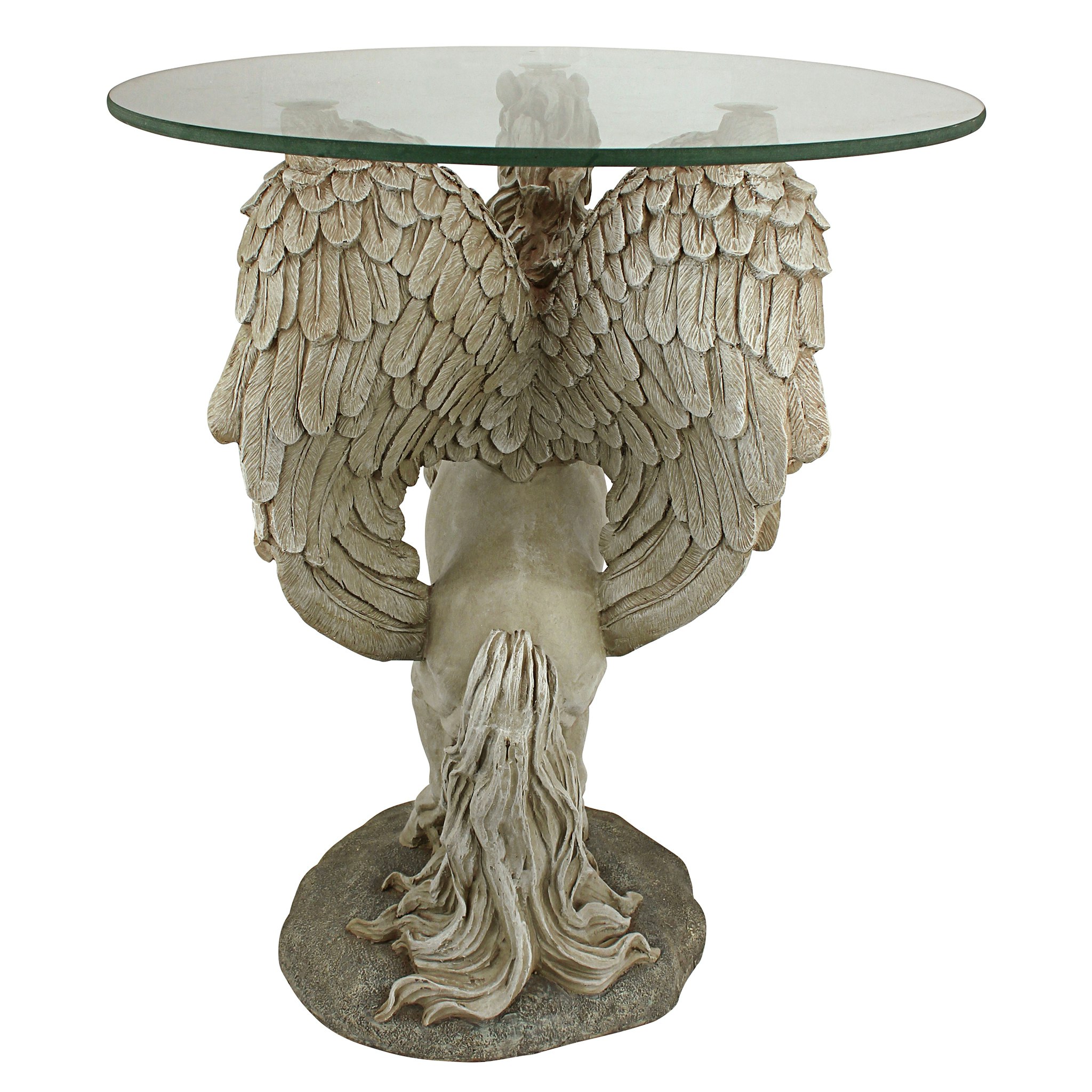 Toscano - Mystical Winged Unicorn Sculptural Table in Designer Resin