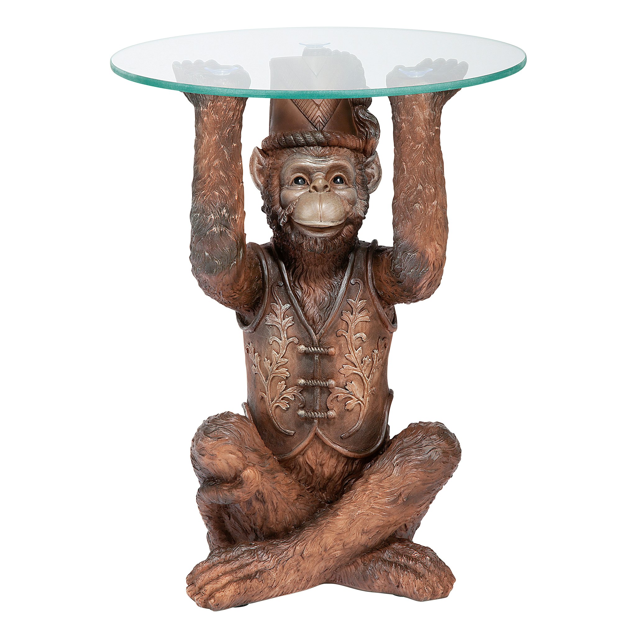 Toscano - Moroccan Monkey Business Sculptural Side Table in Designer Resin