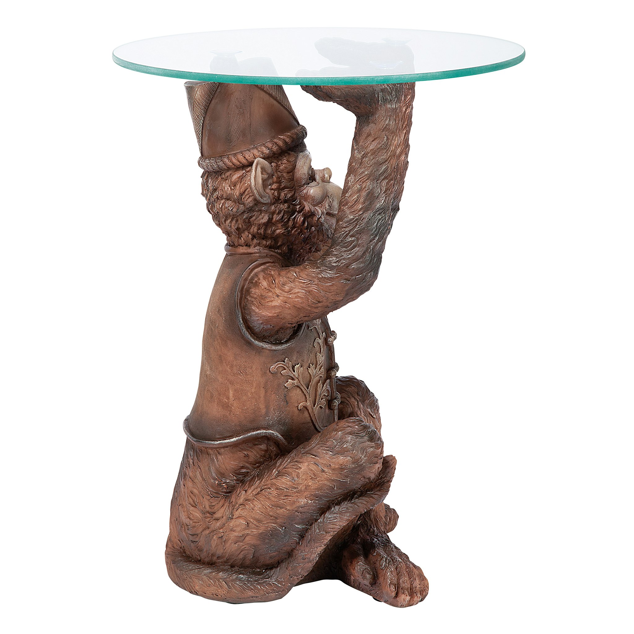 Toscano - Moroccan Monkey Business Sculptural Side Table in Designer Resin