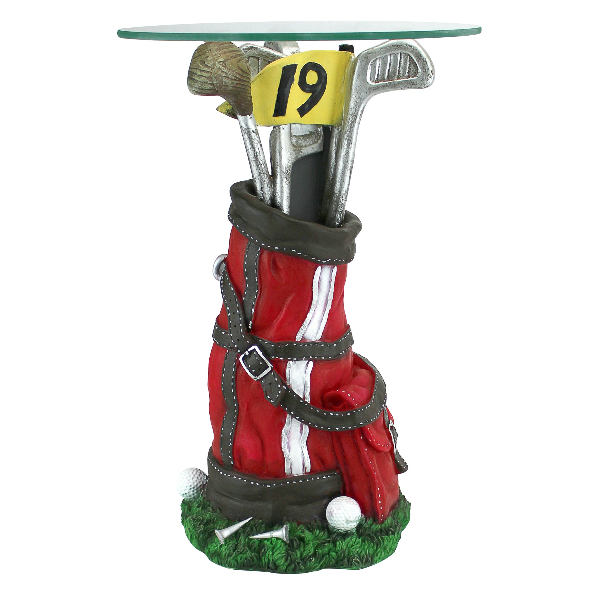 Toscano - On Par Golf Bag Sculptural Table in Designer Resin