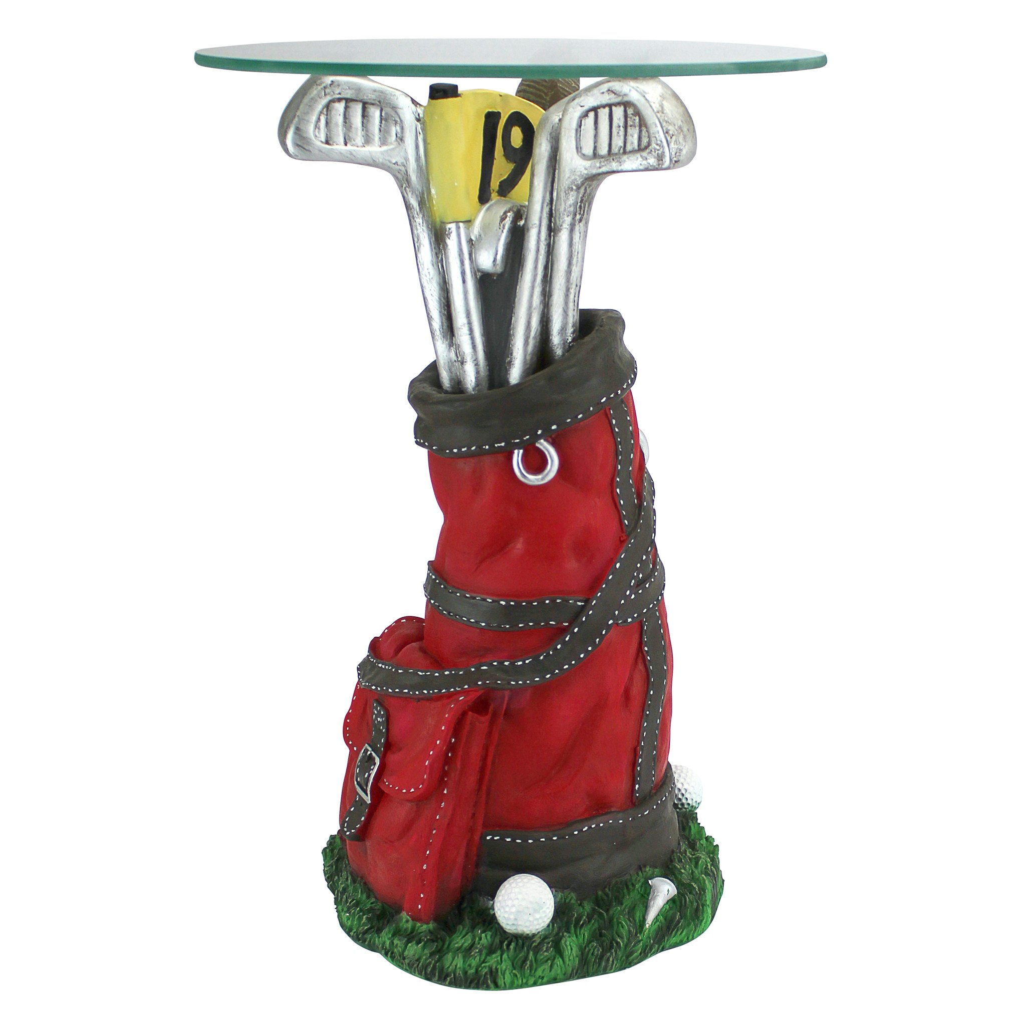 Toscano - On Par Golf Bag Sculptural Table in Designer Resin