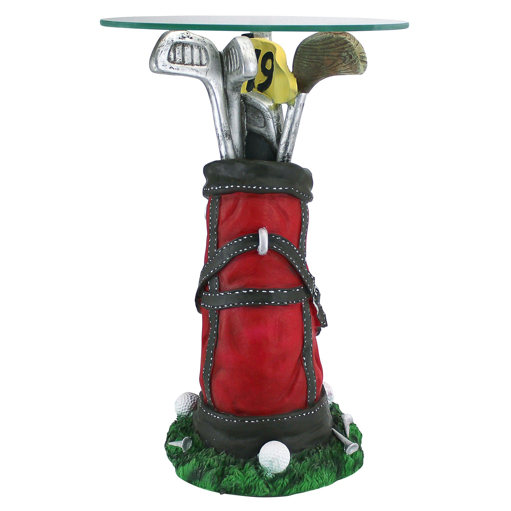 Toscano - On Par Golf Bag Sculptural Table in Designer Resin