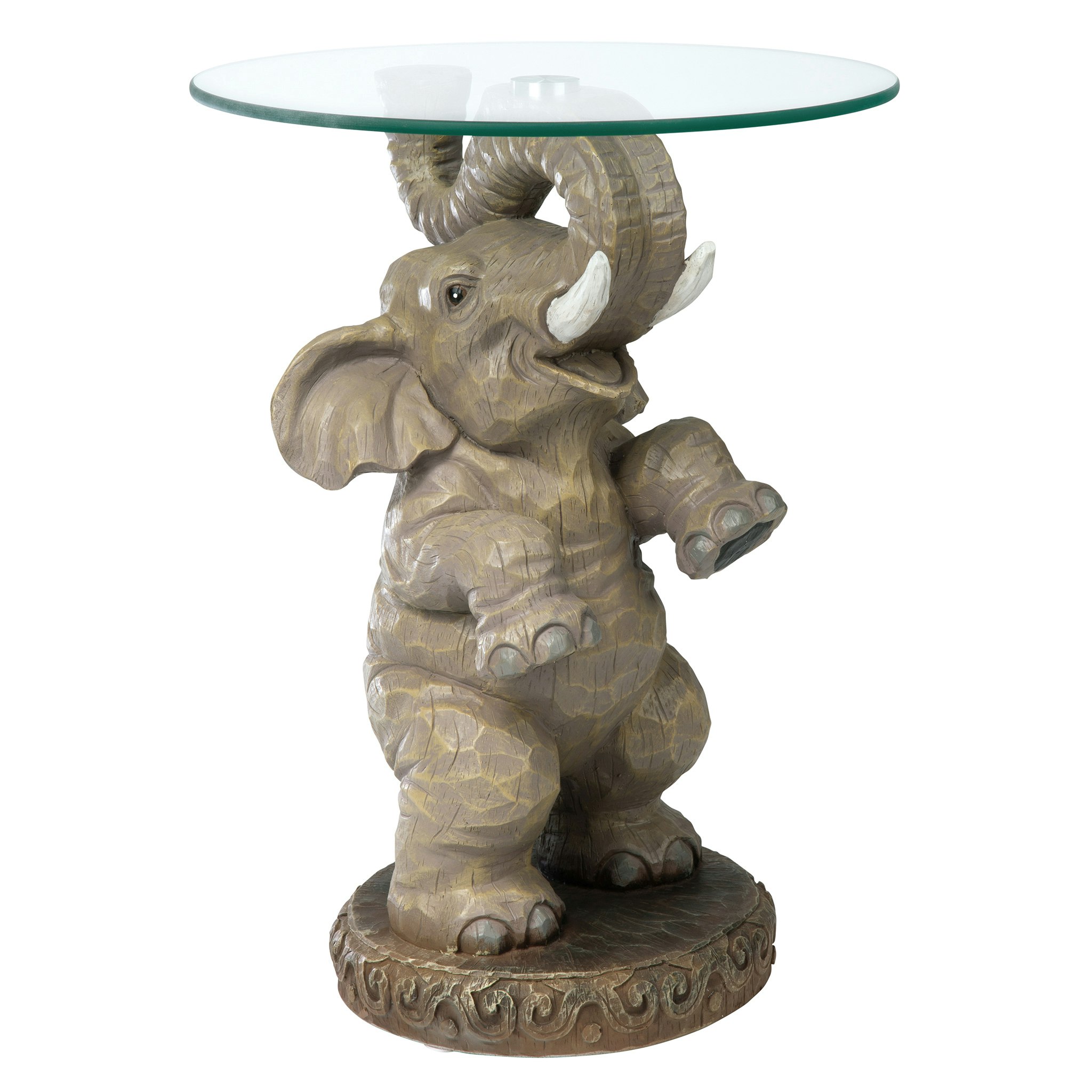 Toscano - Good Fortune Elephant Sculpture Table in Designer Resin