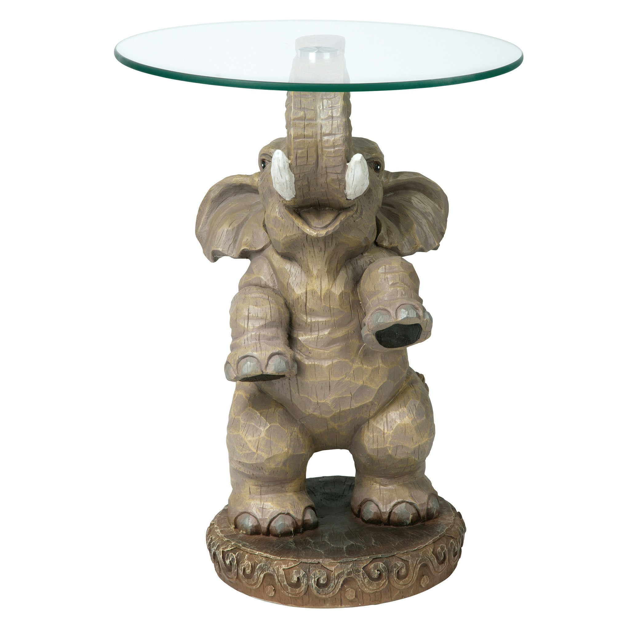 Toscano - Good Fortune Elephant Sculpture Table in Designer Resin