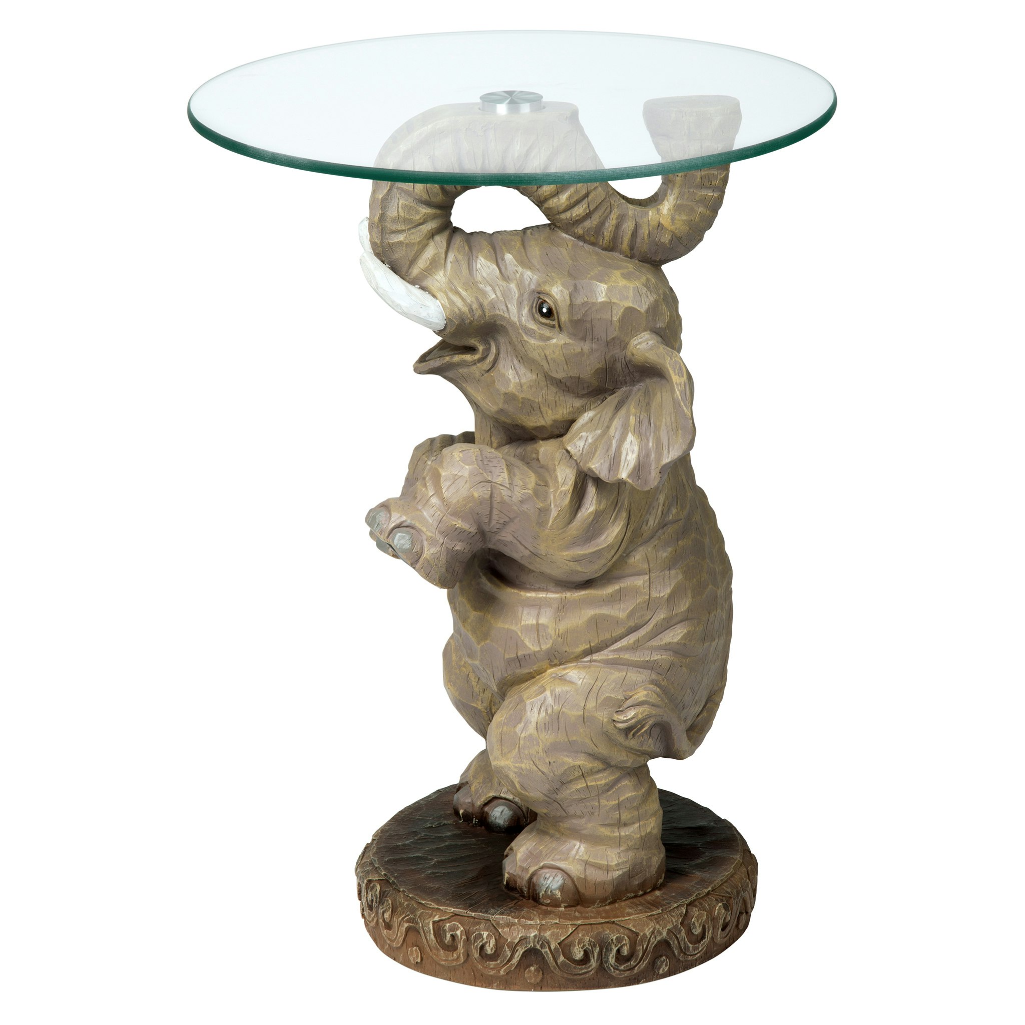 Toscano - Good Fortune Elephant Sculpture Table in Designer Resin