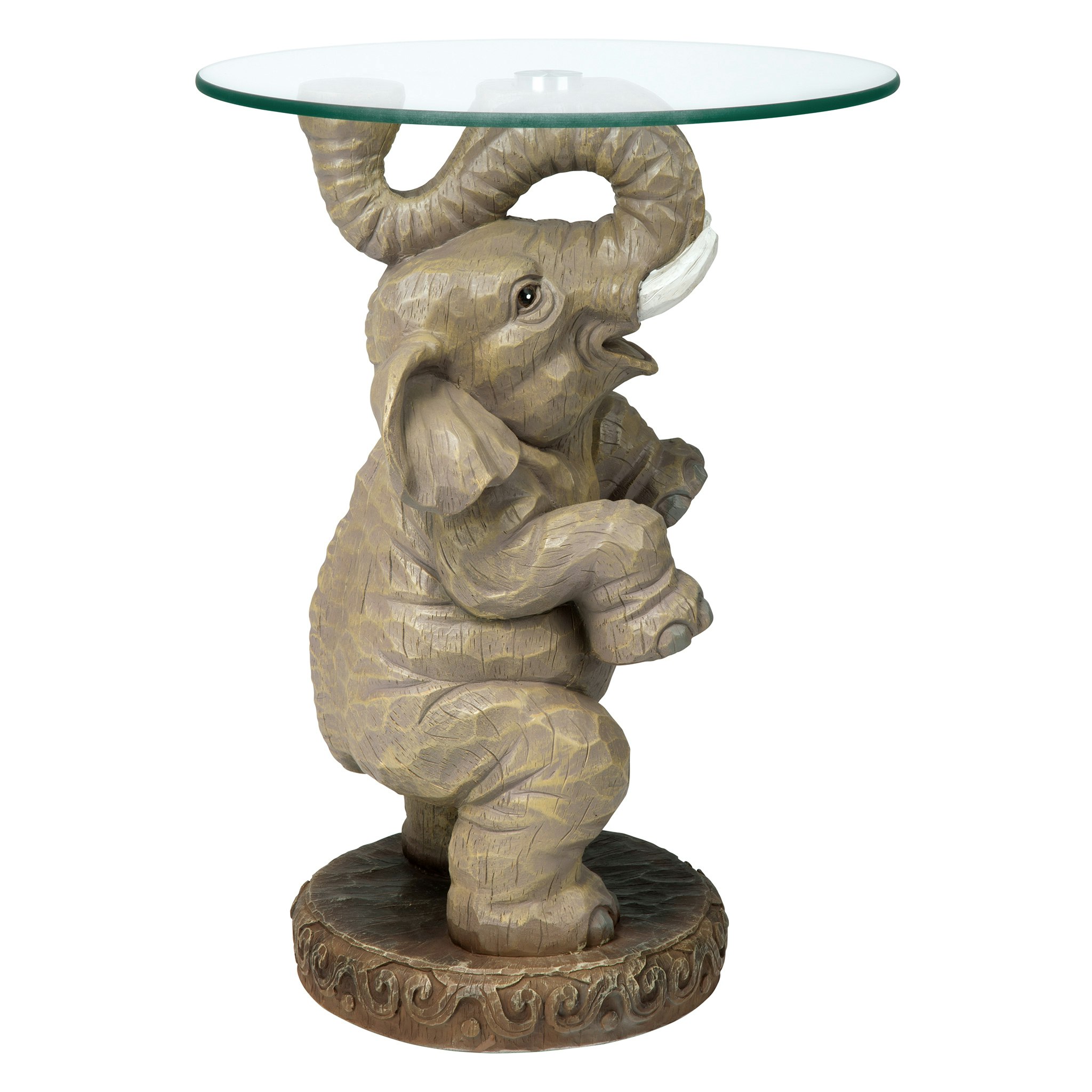 Toscano - Good Fortune Elephant Sculpture Table in Designer Resin