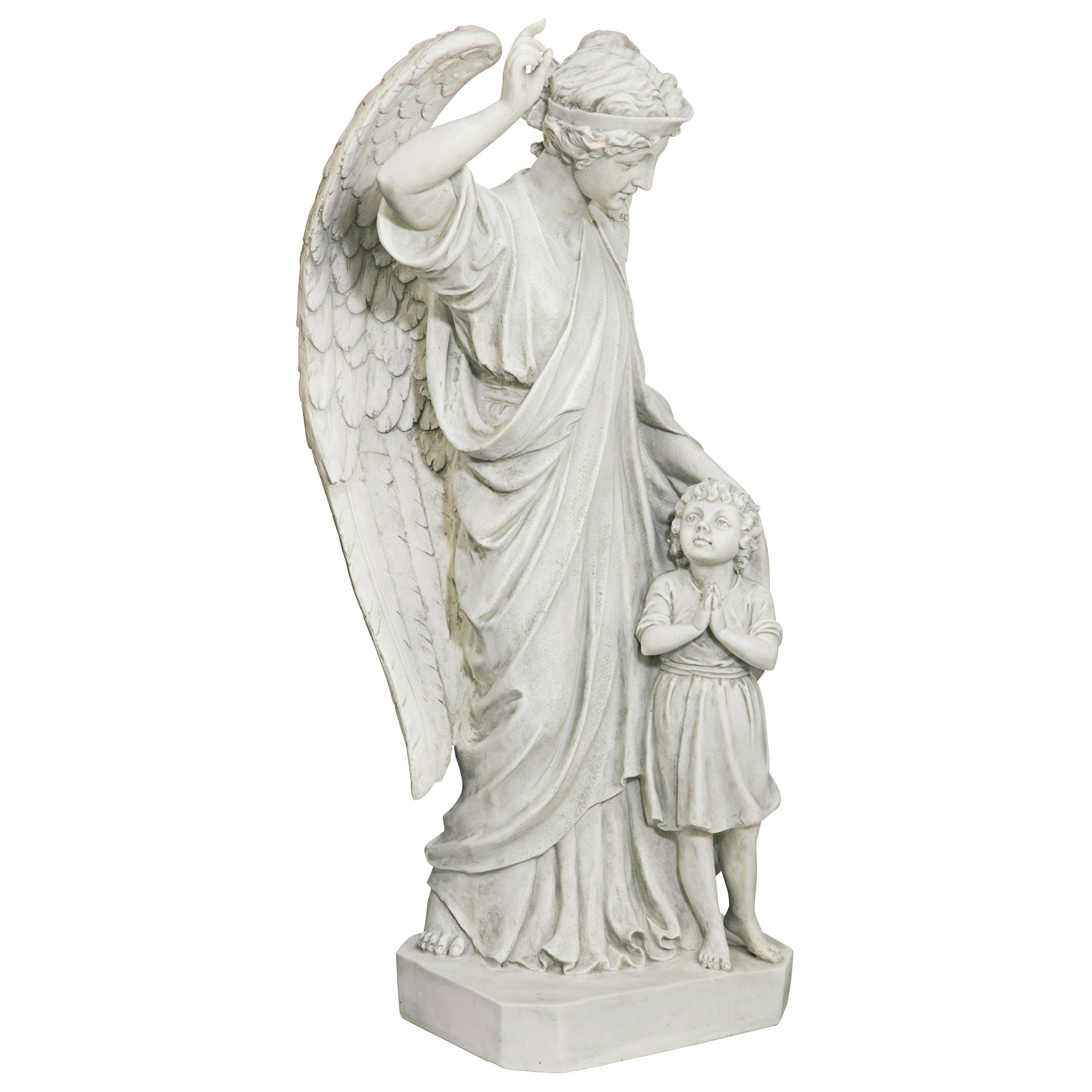 Toscano - Guardian Angel Child Prayer Garden Statue