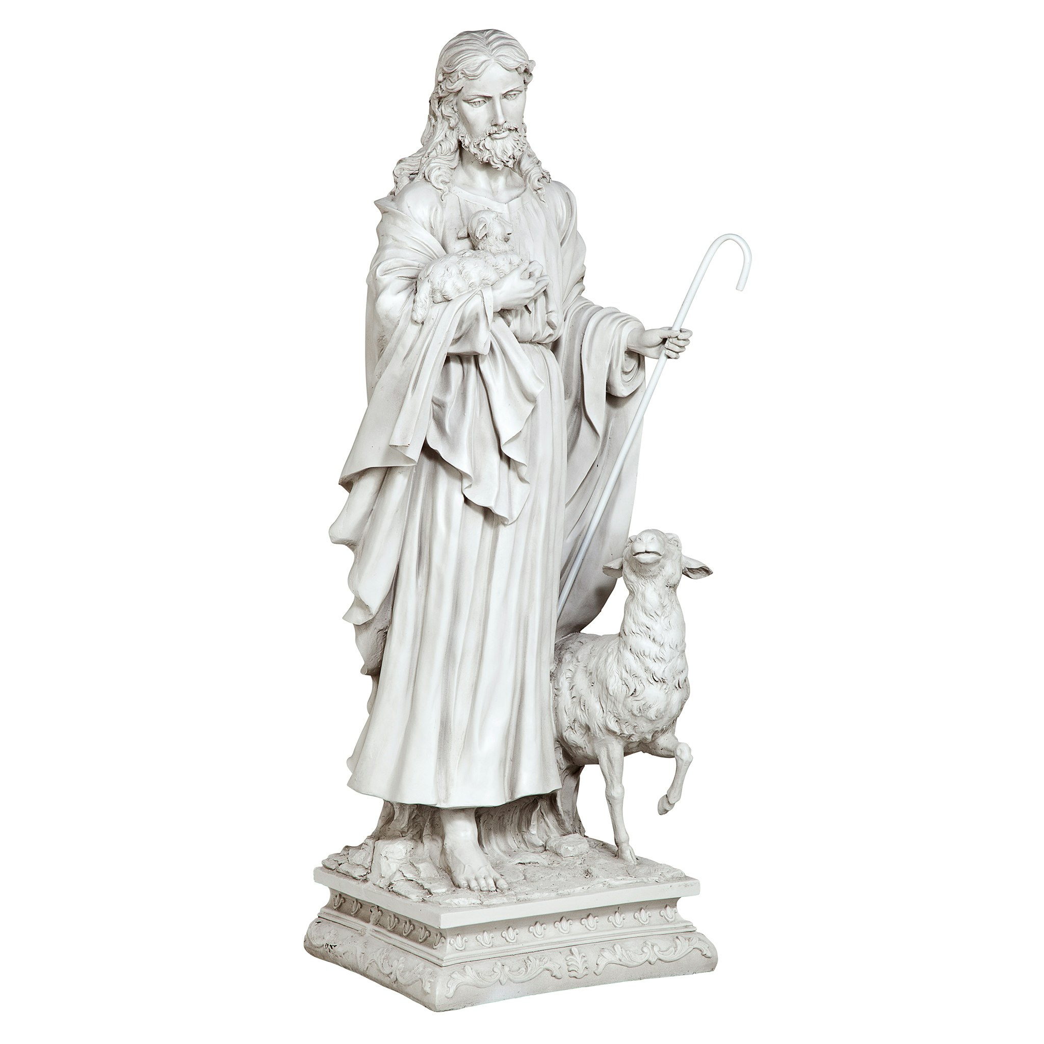 Toscano Jesus the Good Shepherd Garden Statue - Grande