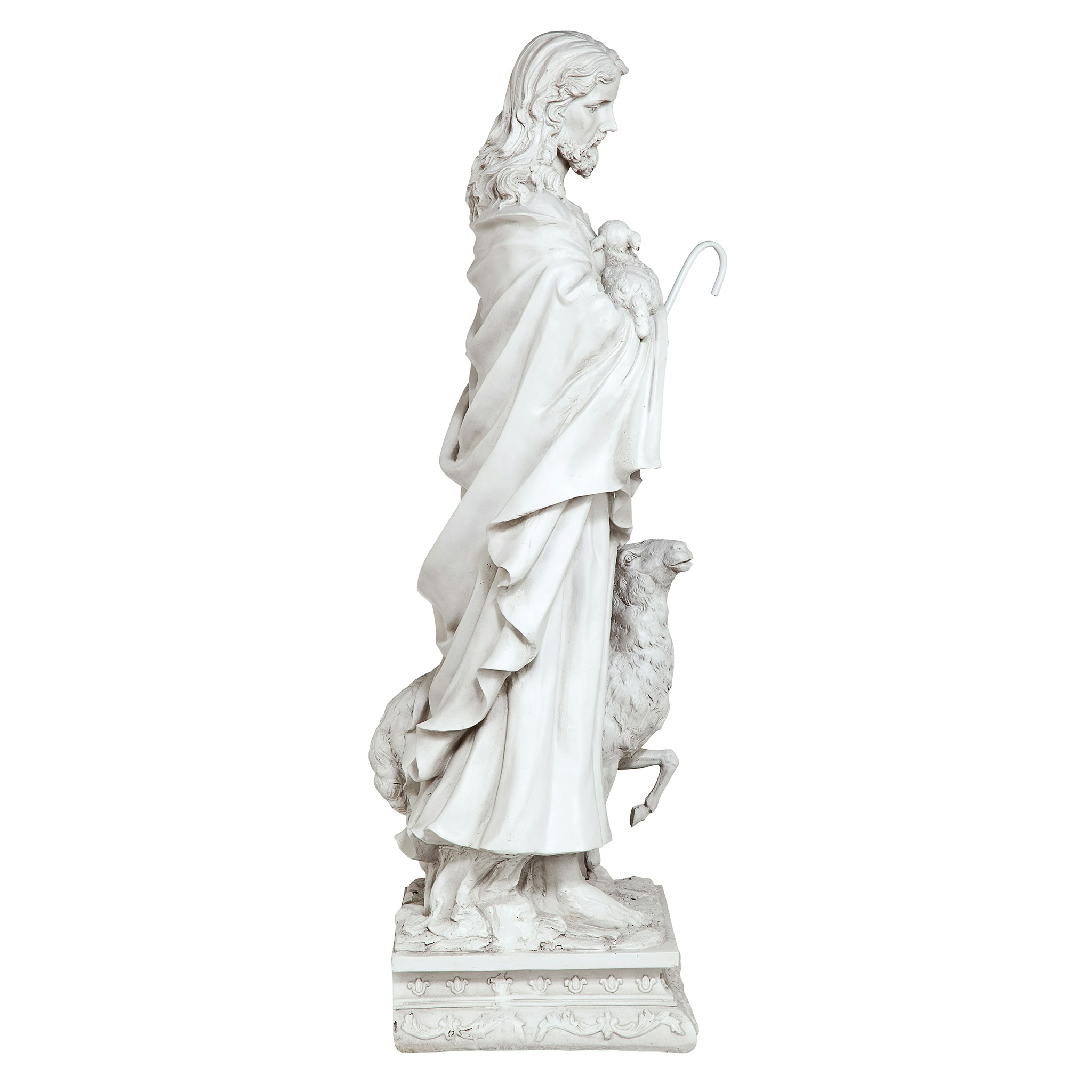 Toscano Jesus the Good Shepherd Garden Statue - Grande