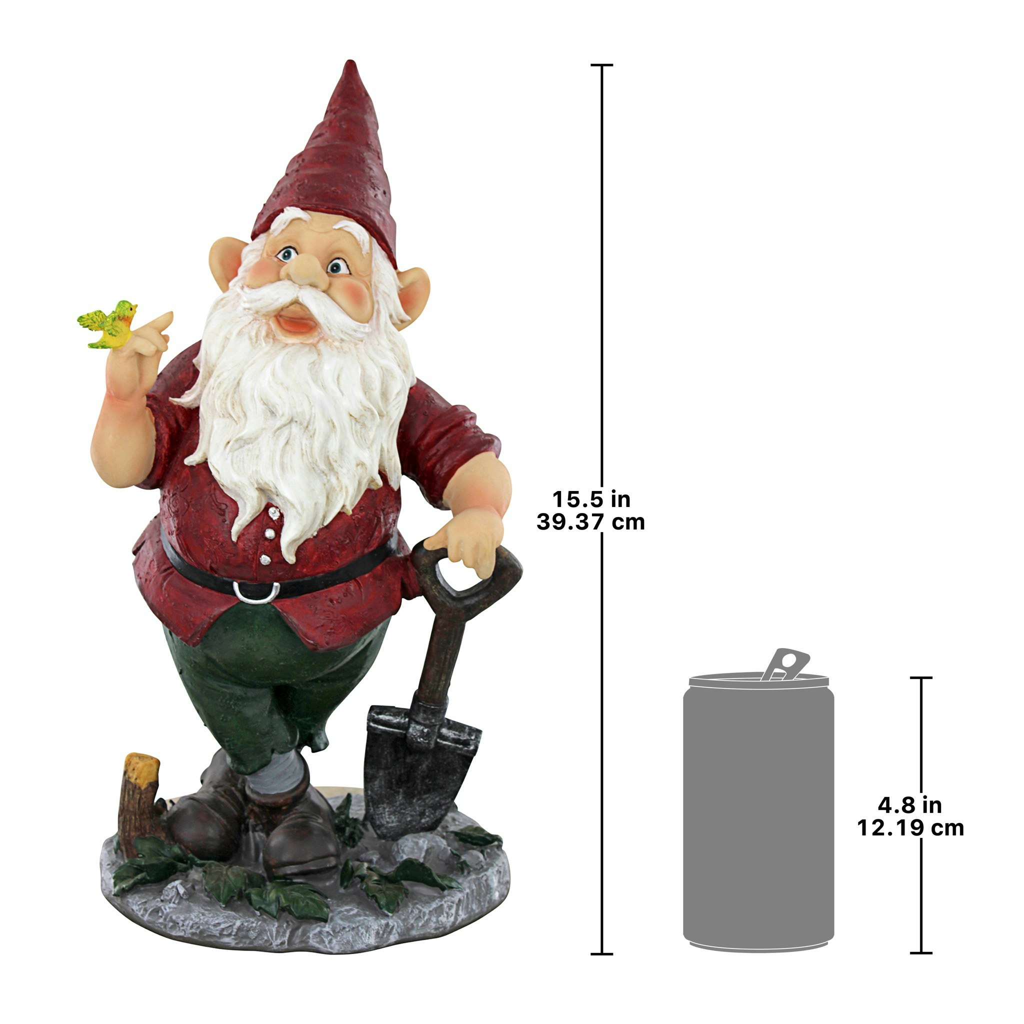 Toscano - Birdy and Spader the Garden Gnome Statue