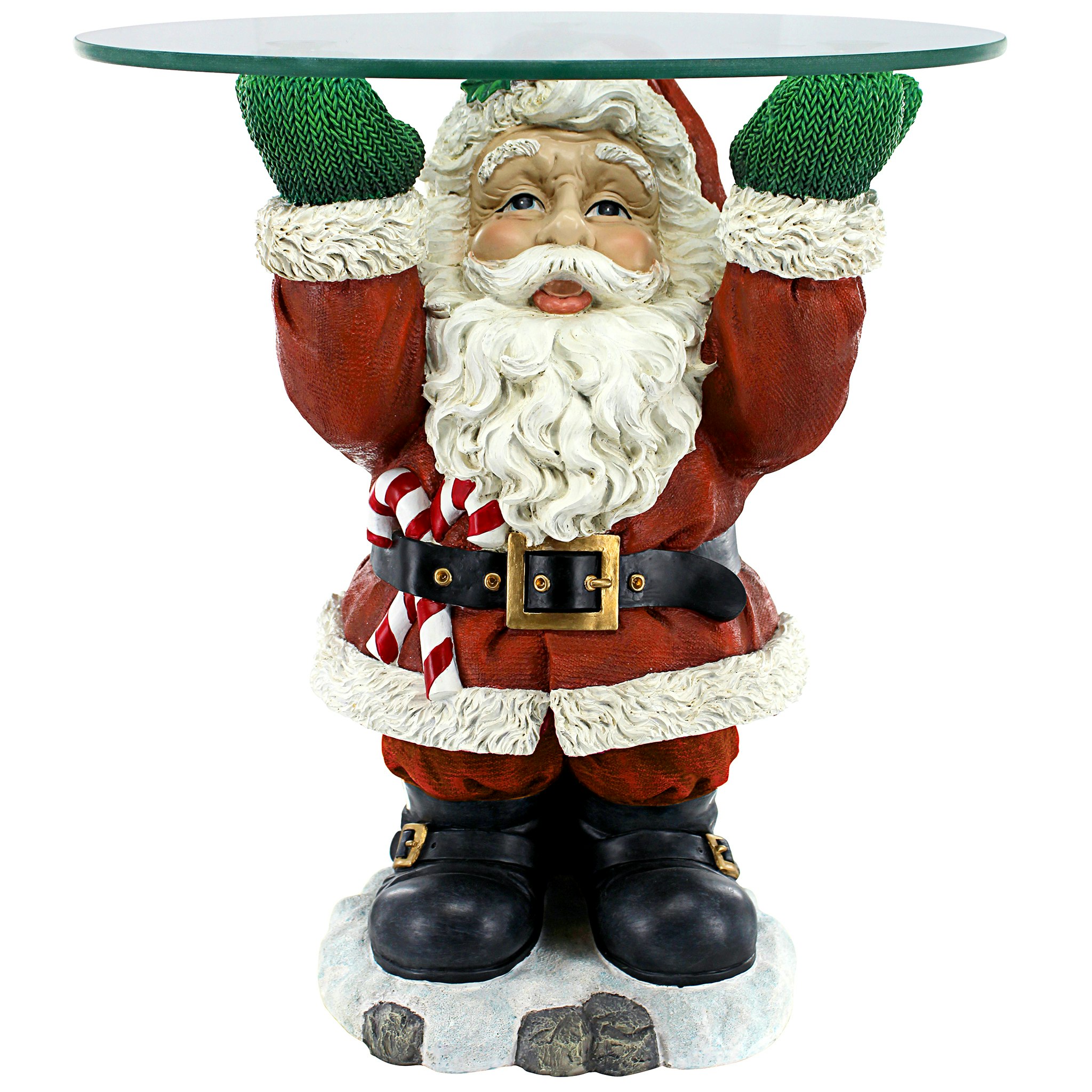 Toscano - Santa Claus Sculptural Holiday Table in Designer Resin