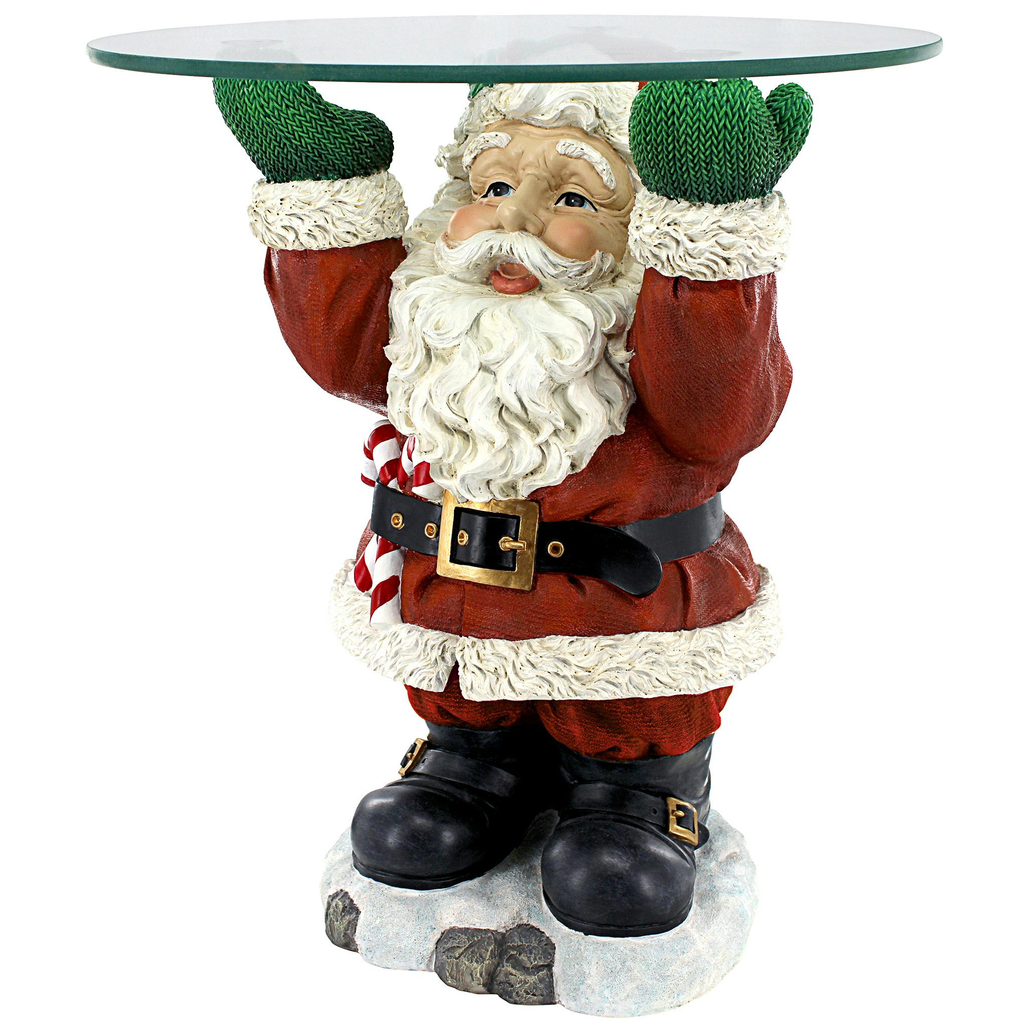 Toscano - Santa Claus Sculptural Holiday Table in Designer Resin