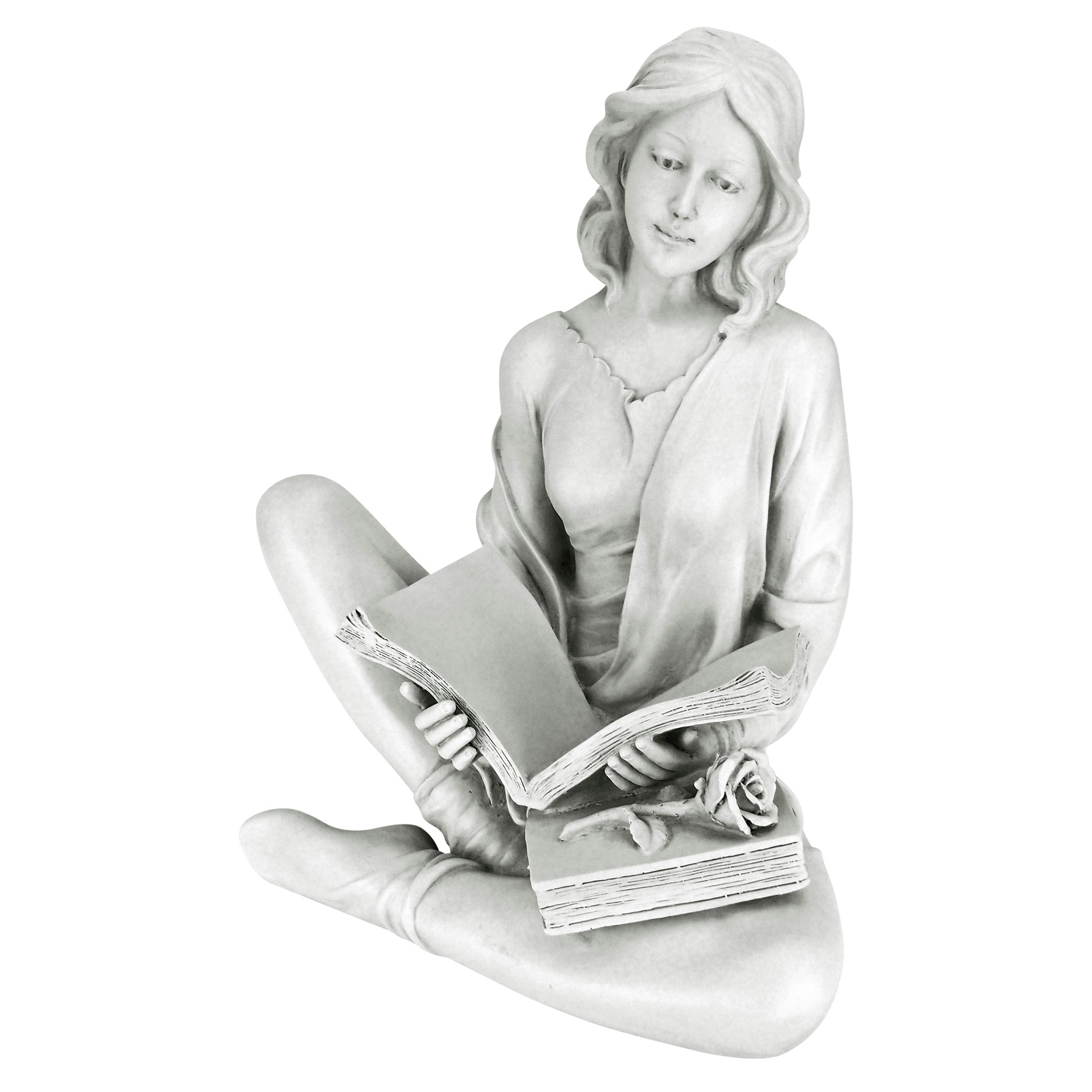 Toscano - Reflection Reader Garden Girl Statue