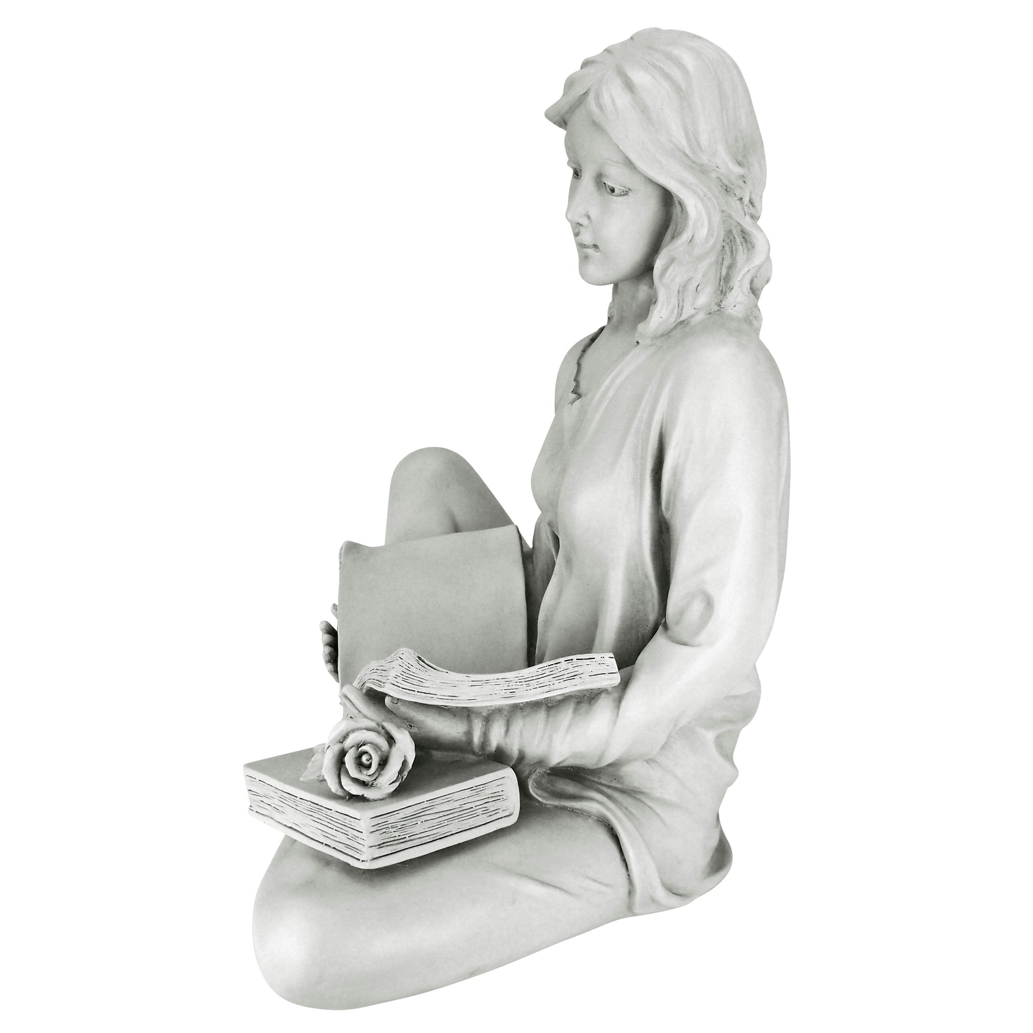 Toscano - Reflection Reader Garden Girl Statue