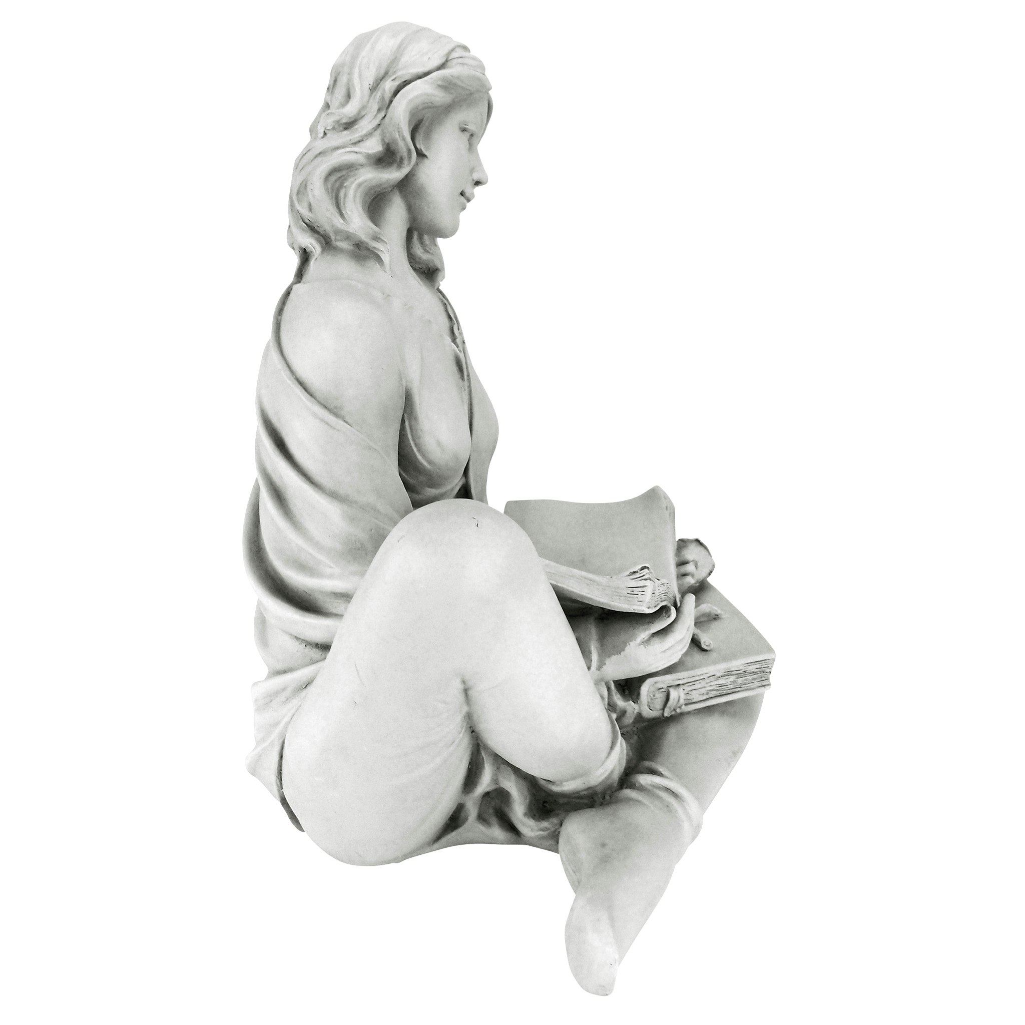 Toscano - Reflection Reader Garden Girl Statue