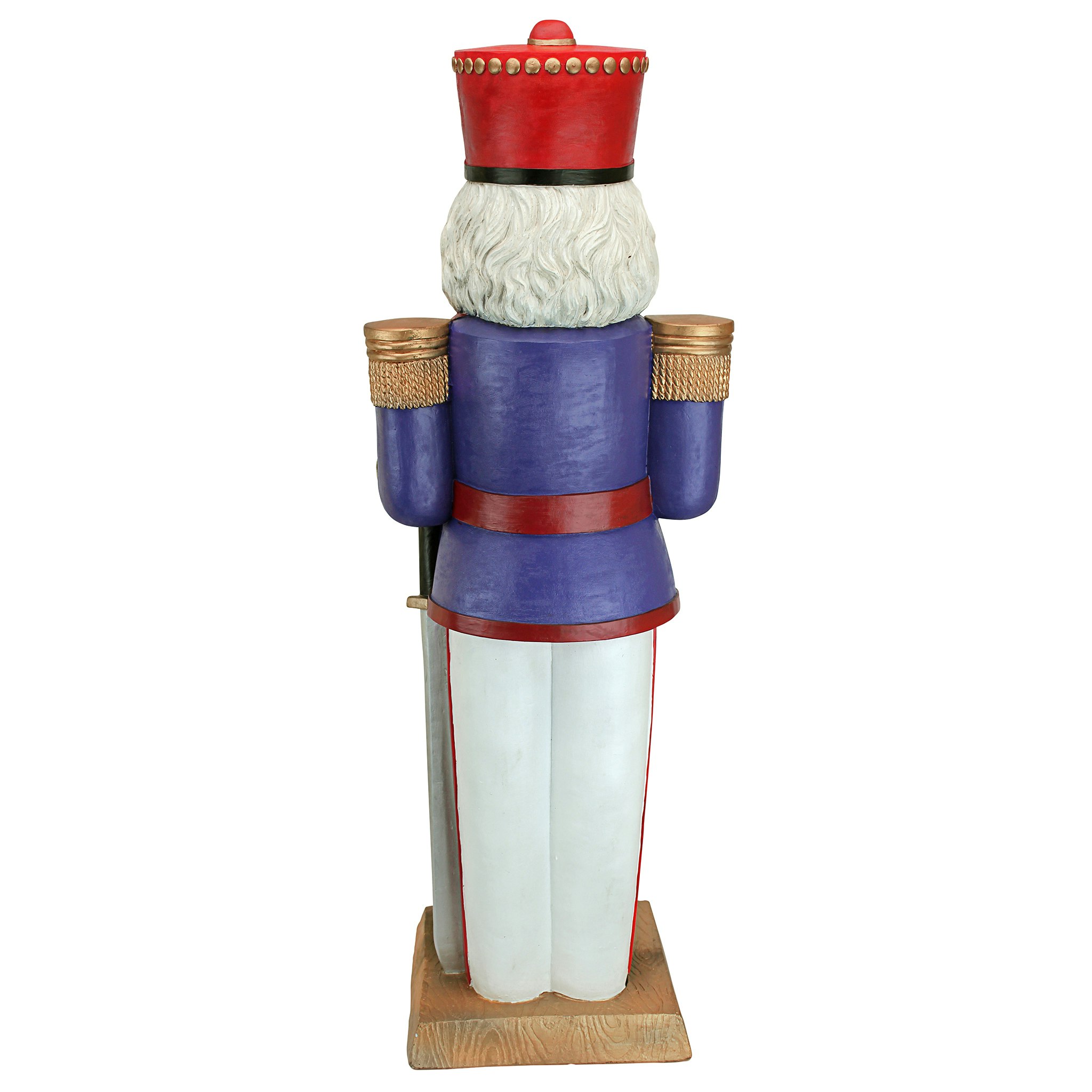 Toscano - Nutcracker Soldier Holiday Butler Sculptural Pedestal Table in Designer Resin