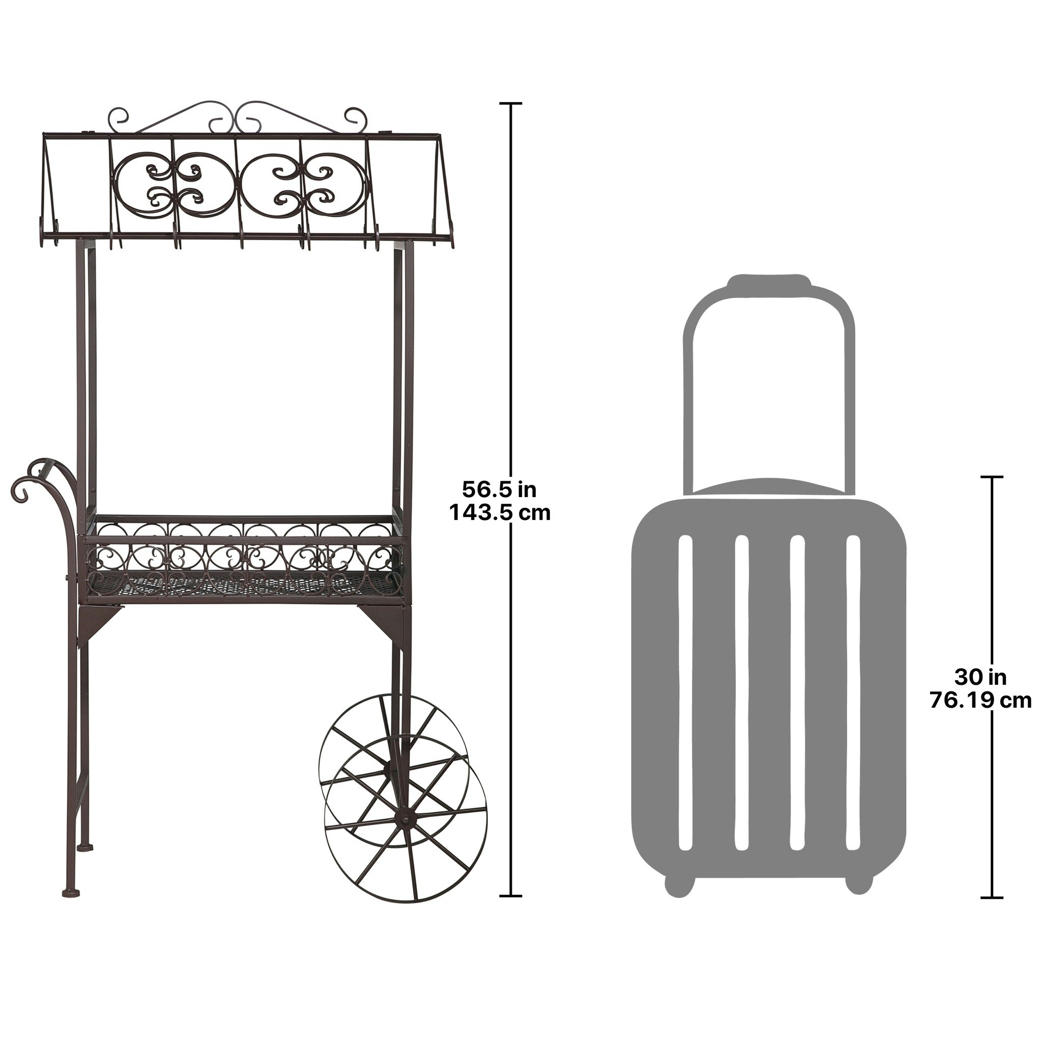 Toscano - Jardin a la Francaise Flower Pushcart