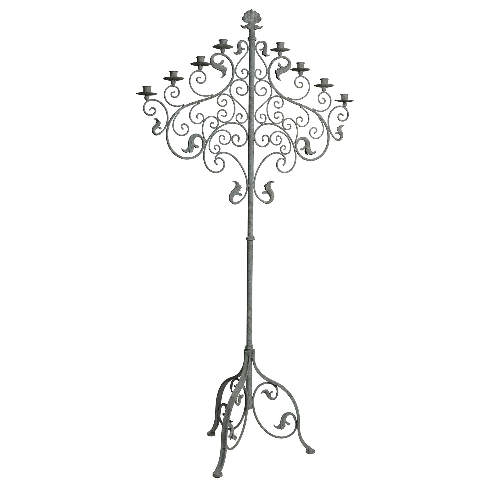 Toscano - Castle Vecchio Renaissance-Style Floor Candelabra