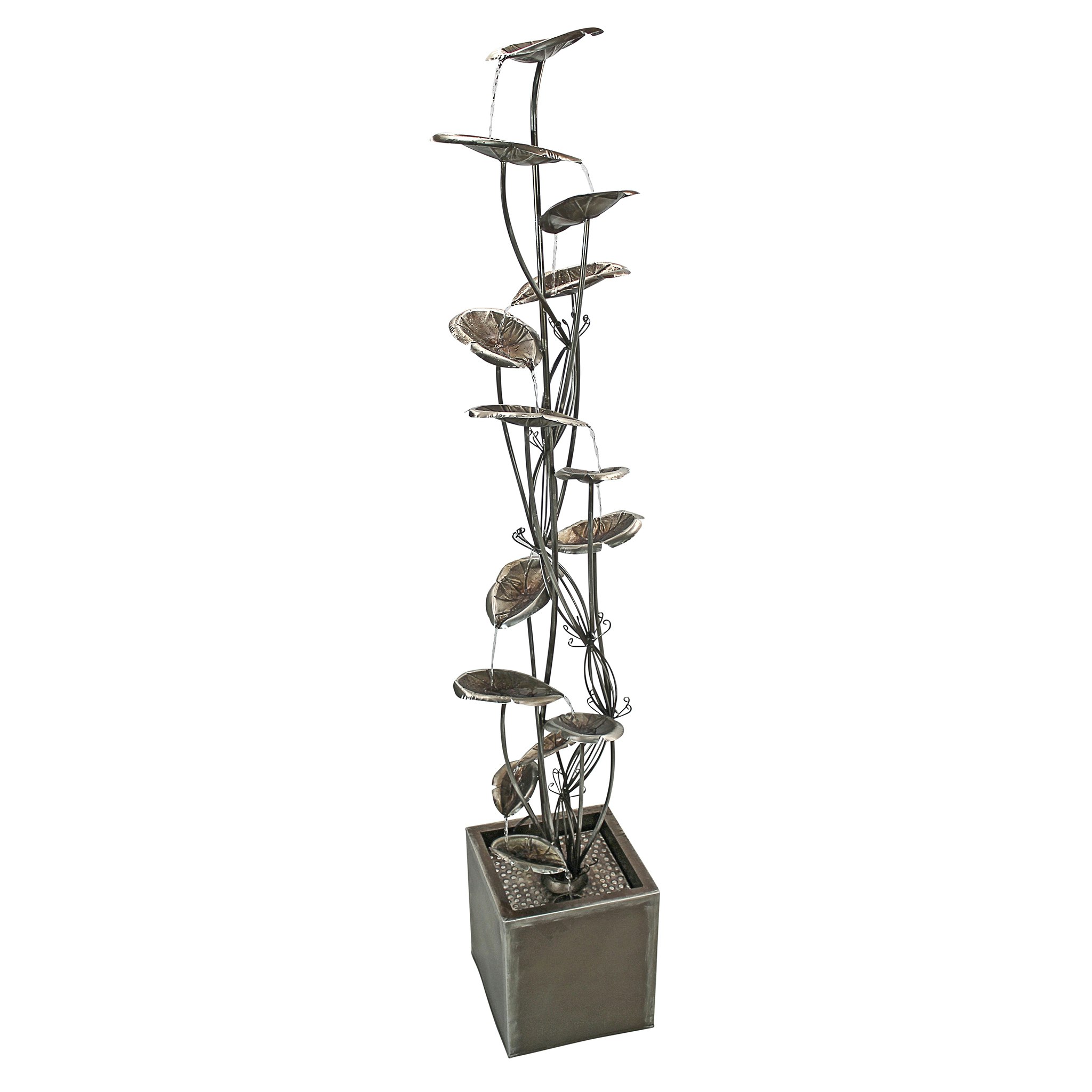 Toscano - Wandering Leaf Cascading Tower Fountain