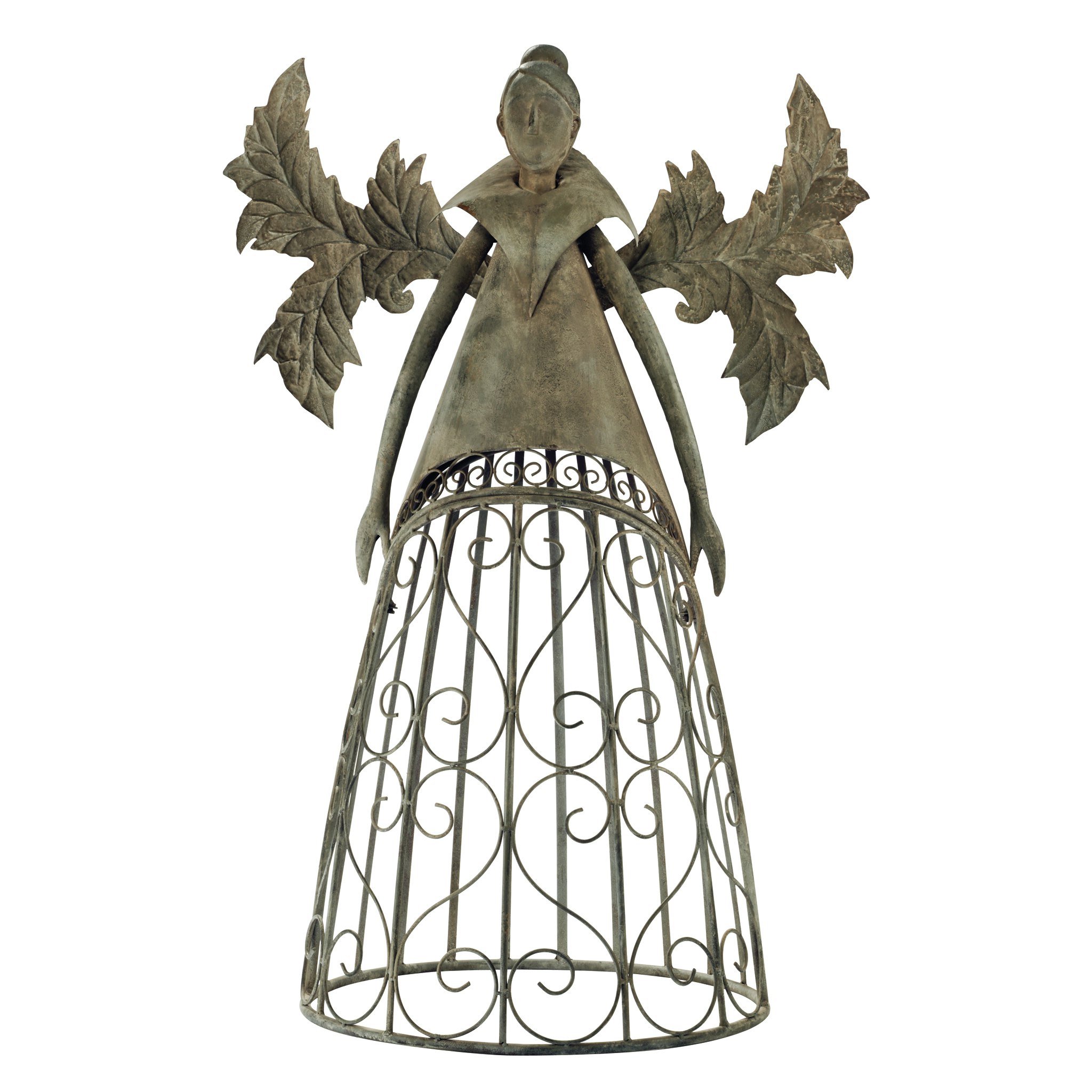 Toscano - Tempest the Garden Trellis Fairy in Bronze, Metal