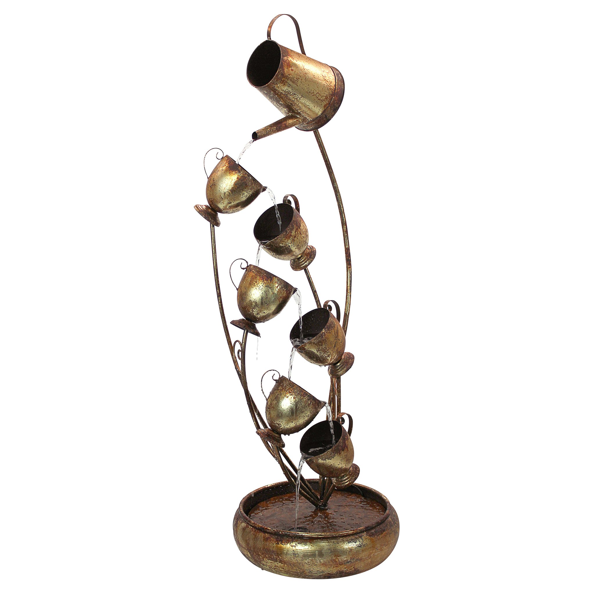 Toscano - Garden Tea Party Cascading Sculptural Fountain